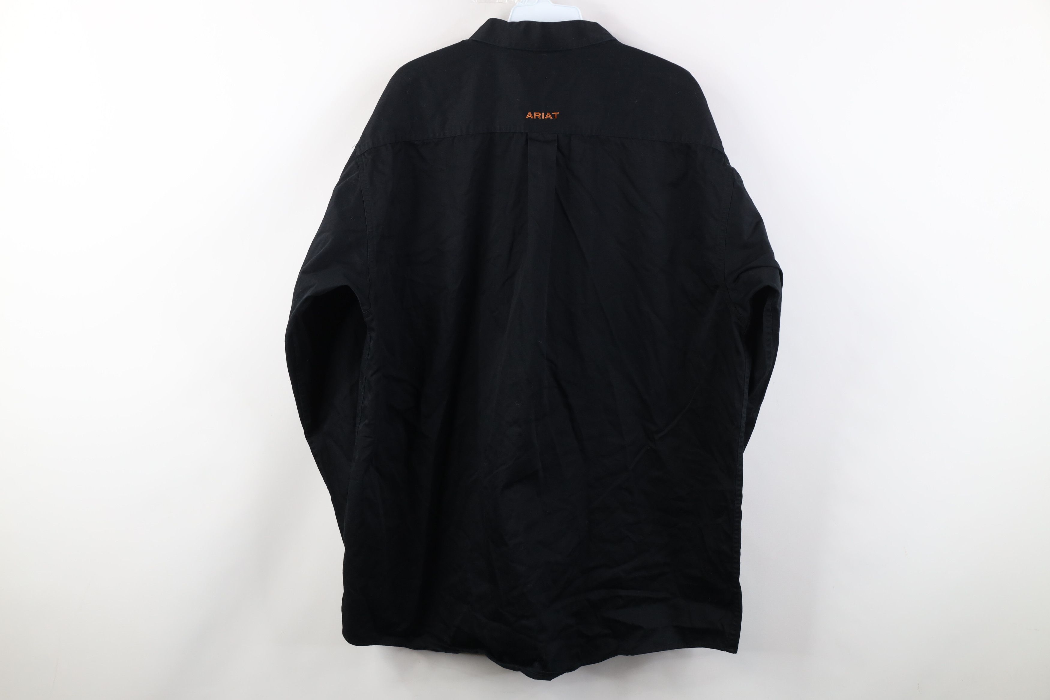 Ariat Ariat Heavyweight Collared Button Down Shirt Workwear Black Size US XL / EU 56 / 4 - 14 Thumbnail