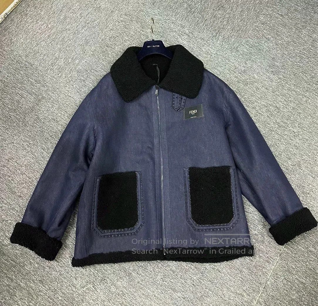 Fendi fendi leather fur coat with wool lining. Size US L / EU 52-54 / 3 - 2 Thumbnail