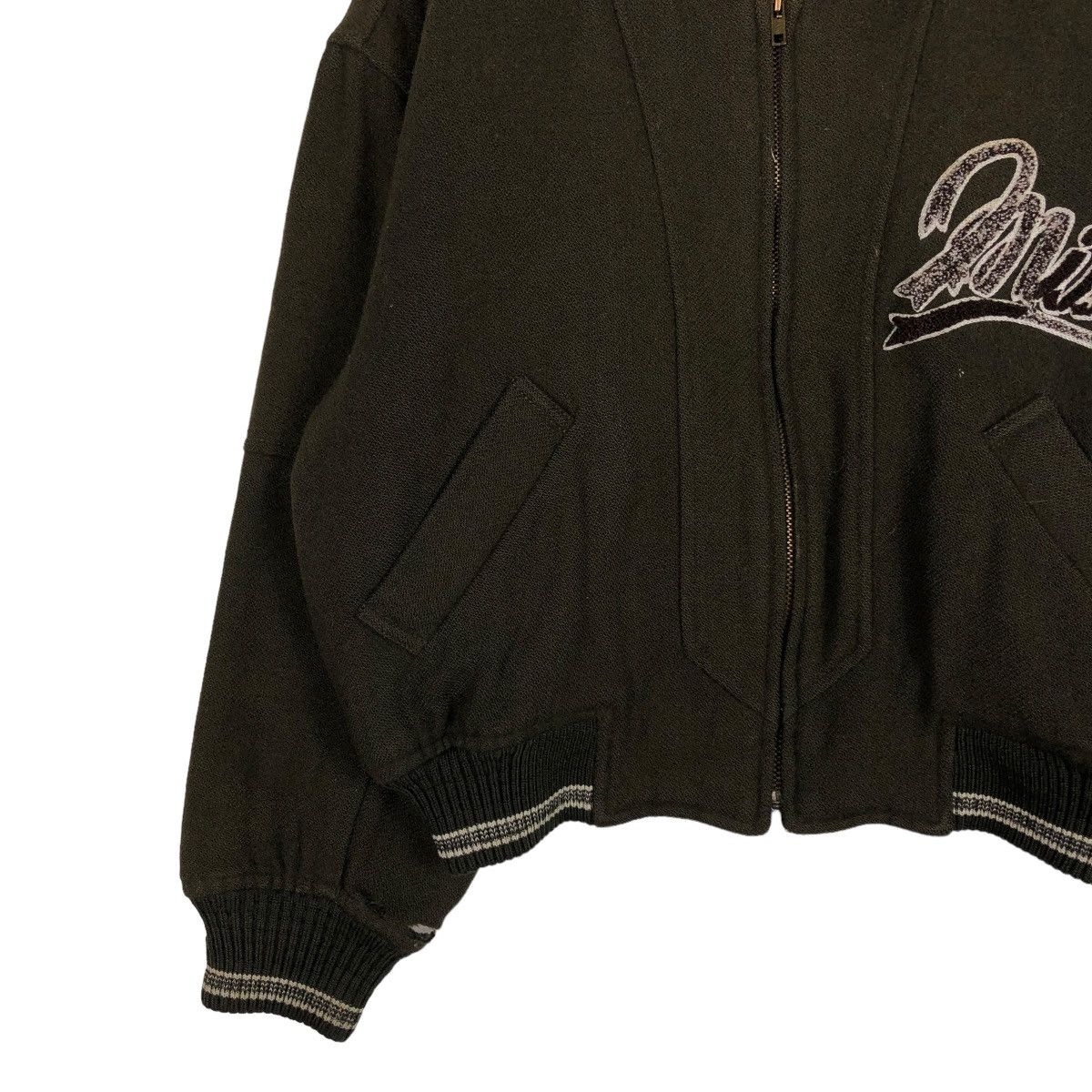 Japanese Brand 🔥VINTAGE WOOL BOMBER JACKET SCOOP SPELL OUT ISSEY MIYAKE Size US M / EU 48-50 / 2 - 6 Thumbnail