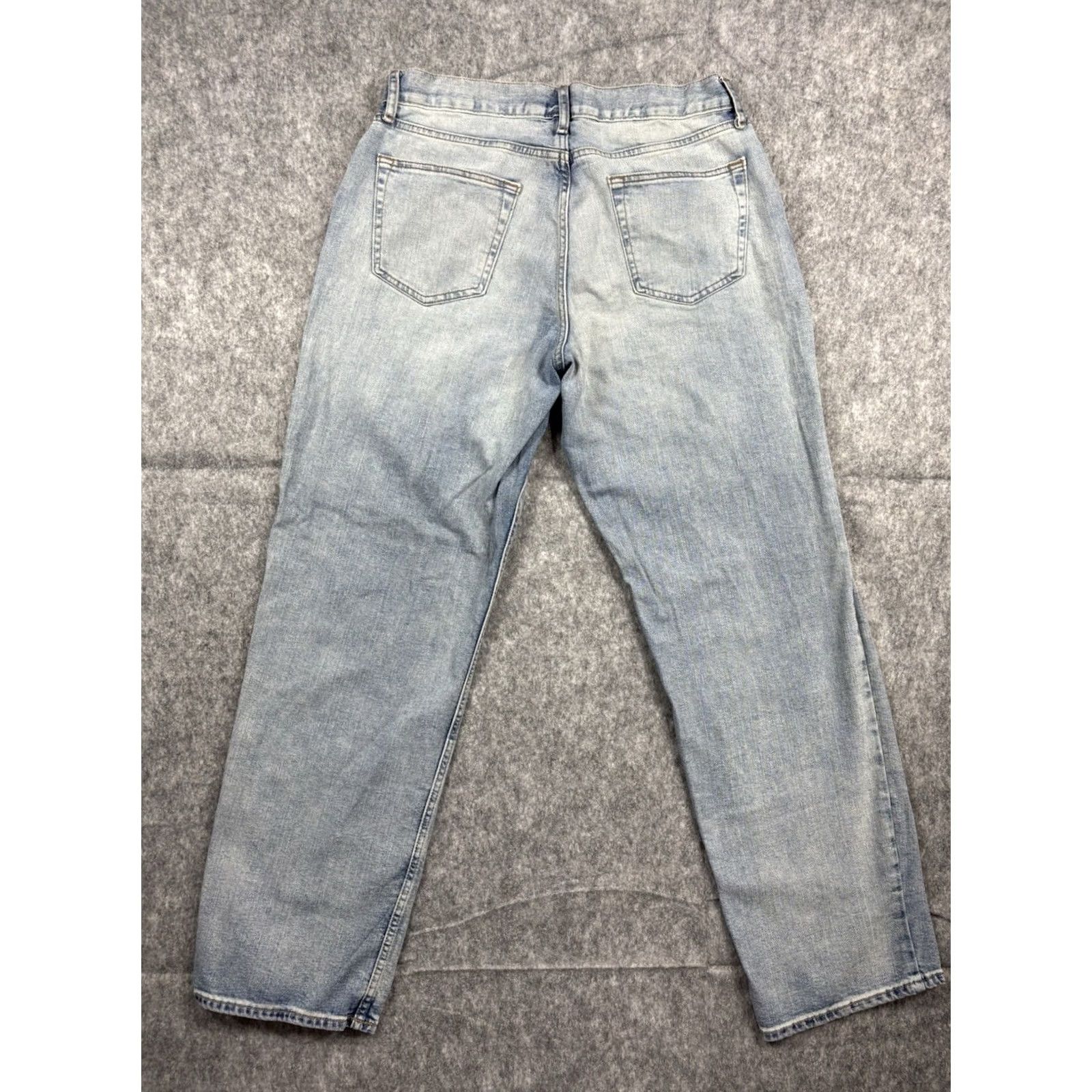 Old Navy Old Navy Mens Loose Fit Built-In Flex Straight Jeans Light Wash Denim 34x34 Blue Regular 5-Pocket Size US 34 / EU 50 - 5 Thumbnail