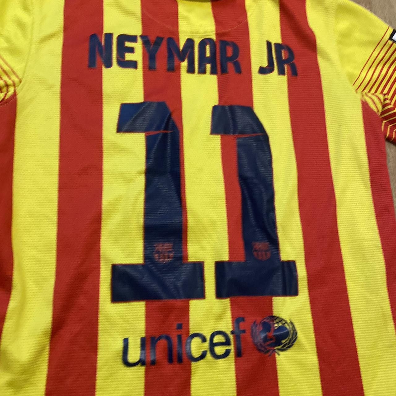 NIKE 2013-14 FC BARCELONA retailer NEYMAR JR JERSEY MEN MEDIUM