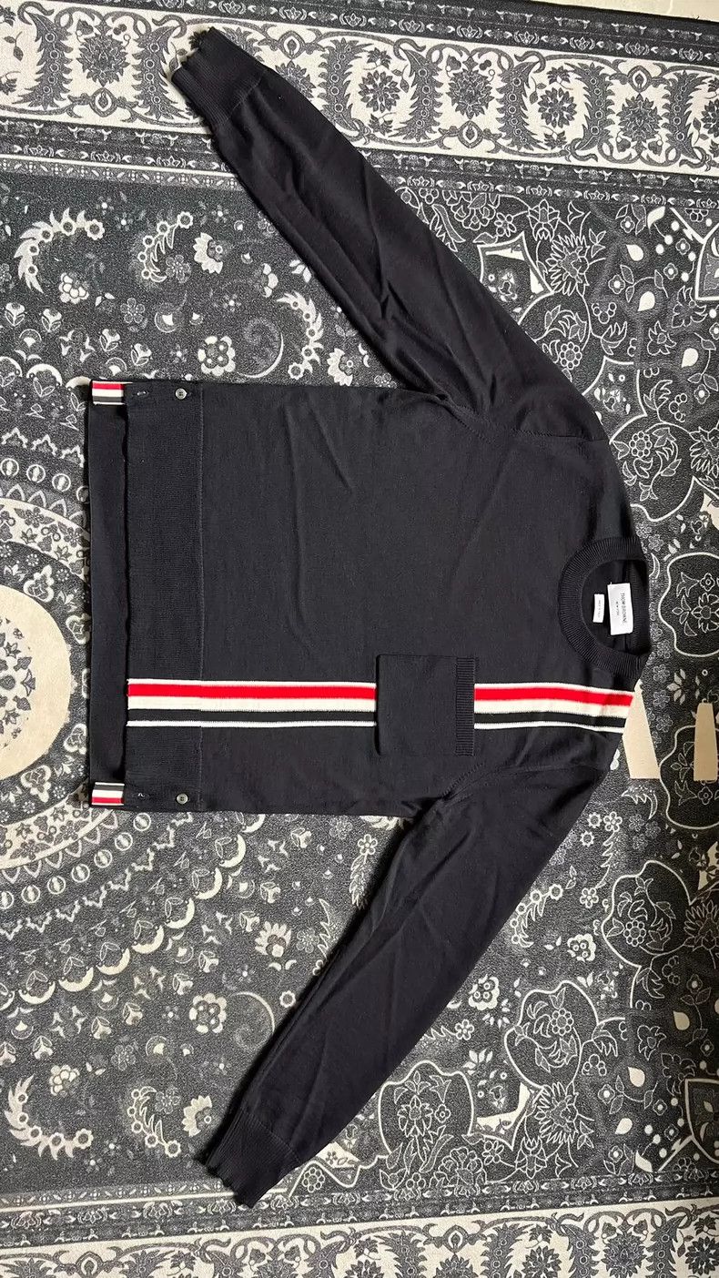 Thom Browne Thom Browne Color-block Striped Knit Sweater - dmc Size US M / EU 48-50 / 2 - 1 Thumbnail