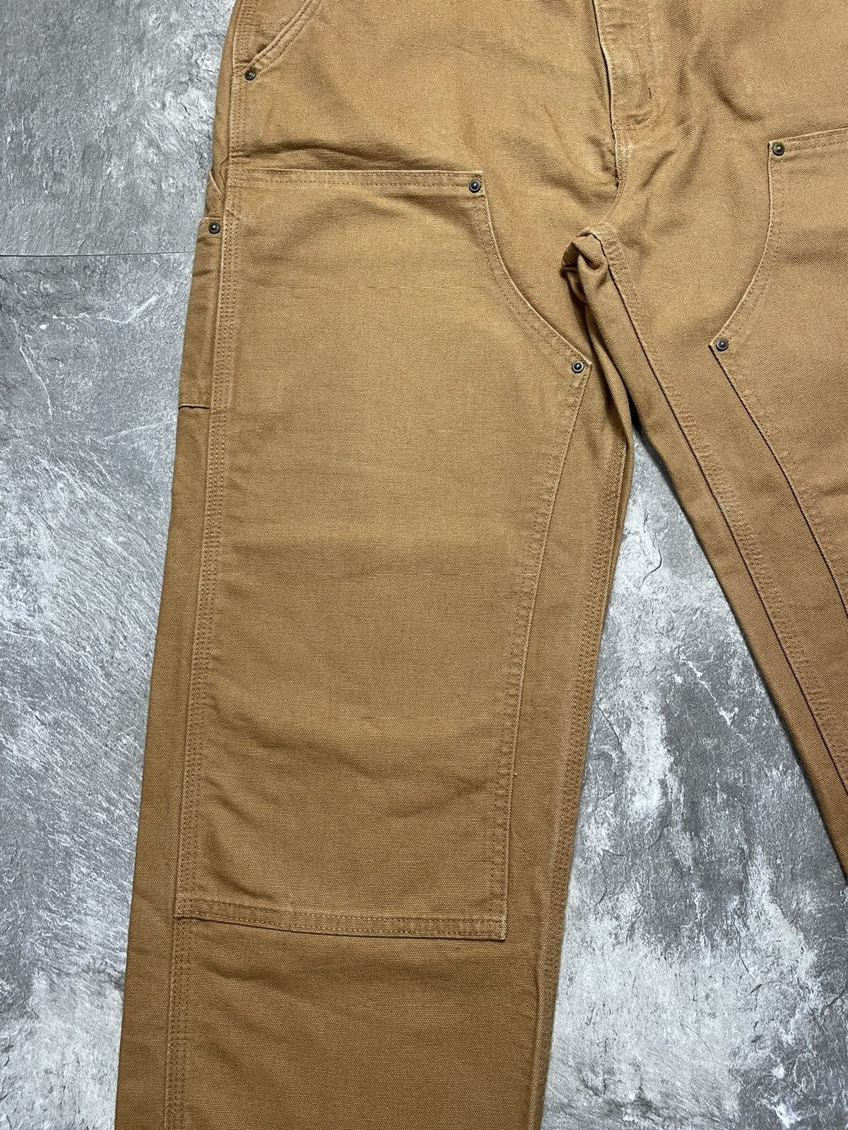 Carhartt Vintage Carhartt Double Knee Faded Tan Carpenter Pants Y2K Size US 36 / EU 52 - 5 Thumbnail