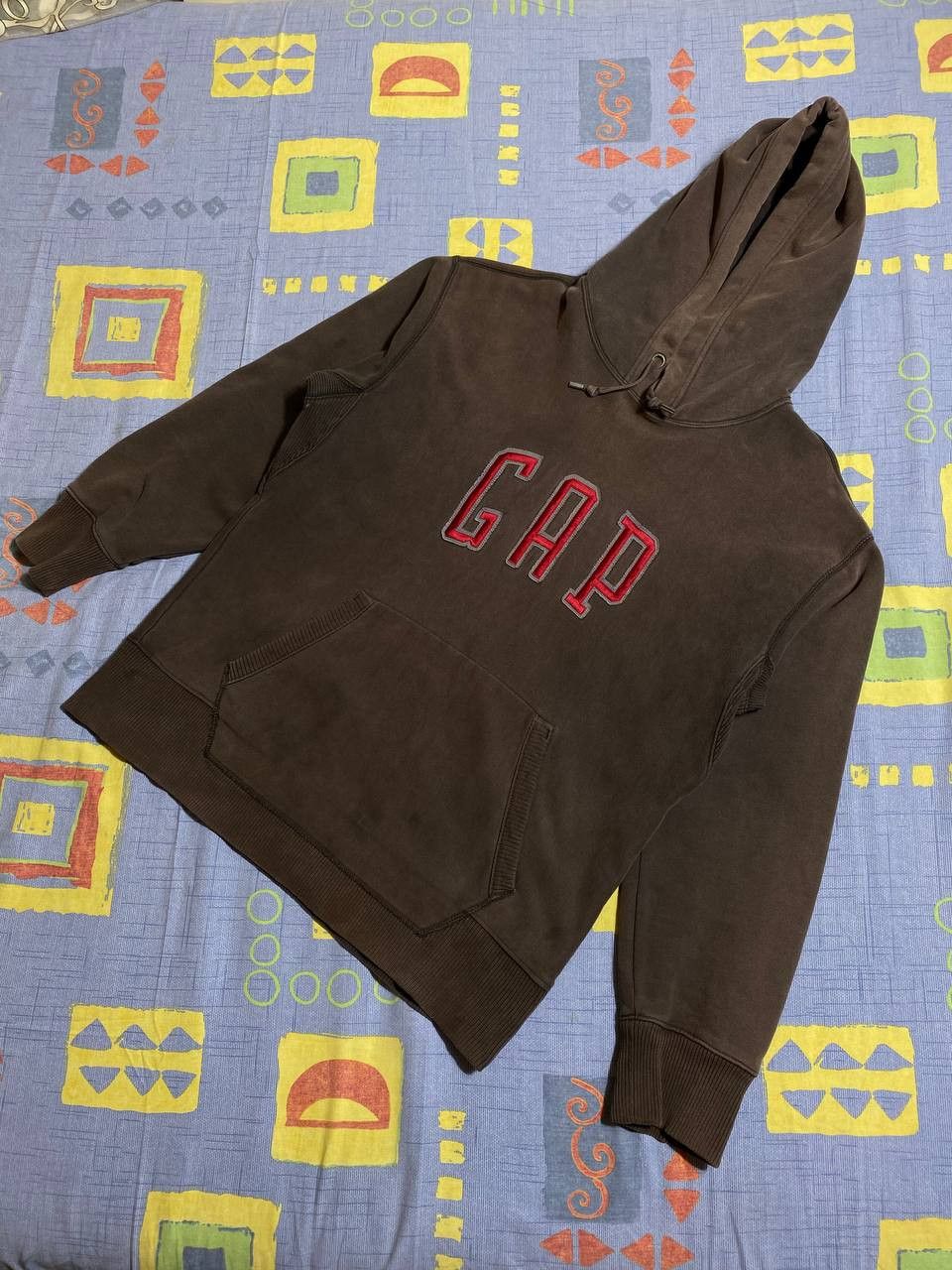 Gap × Japanese Brand Vintage GAP big logo Faded y2k hoodie Size US L / EU 52-54 / 3 - 15 Thumbnail