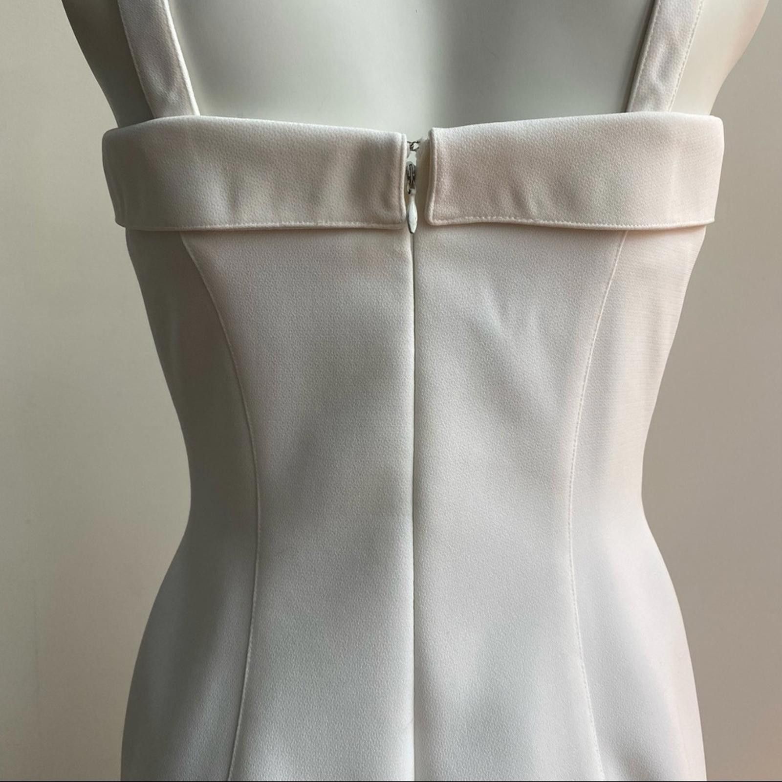 Thierry Mugler VTG THEIRRY MUGLER Iconic Vintage White Bandeau Sheath Dress Size S / US 4 / IT 40 - 7 Thumbnail