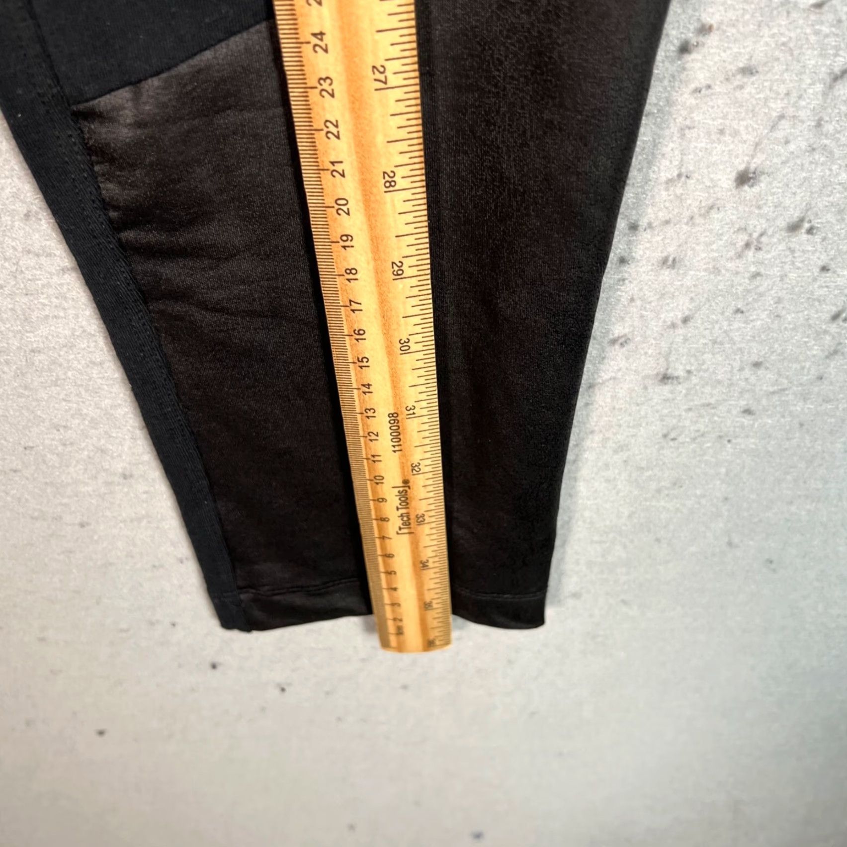 Express VINTAGE Express Womens Faux Leather & Ponte Panel Leggings Black Size Large Adult Womens Size 36" / US 14 / IT 50 - 4 Thumbnail