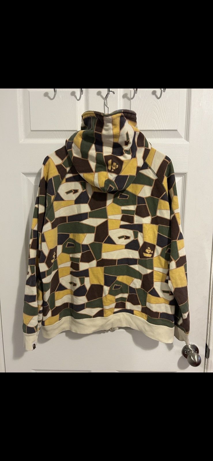 Bape RARE BAPE X Nigo Patchwork Camo Full Zip Hoodie Size US L / EU 52-54 / 3 - 3 Thumbnail