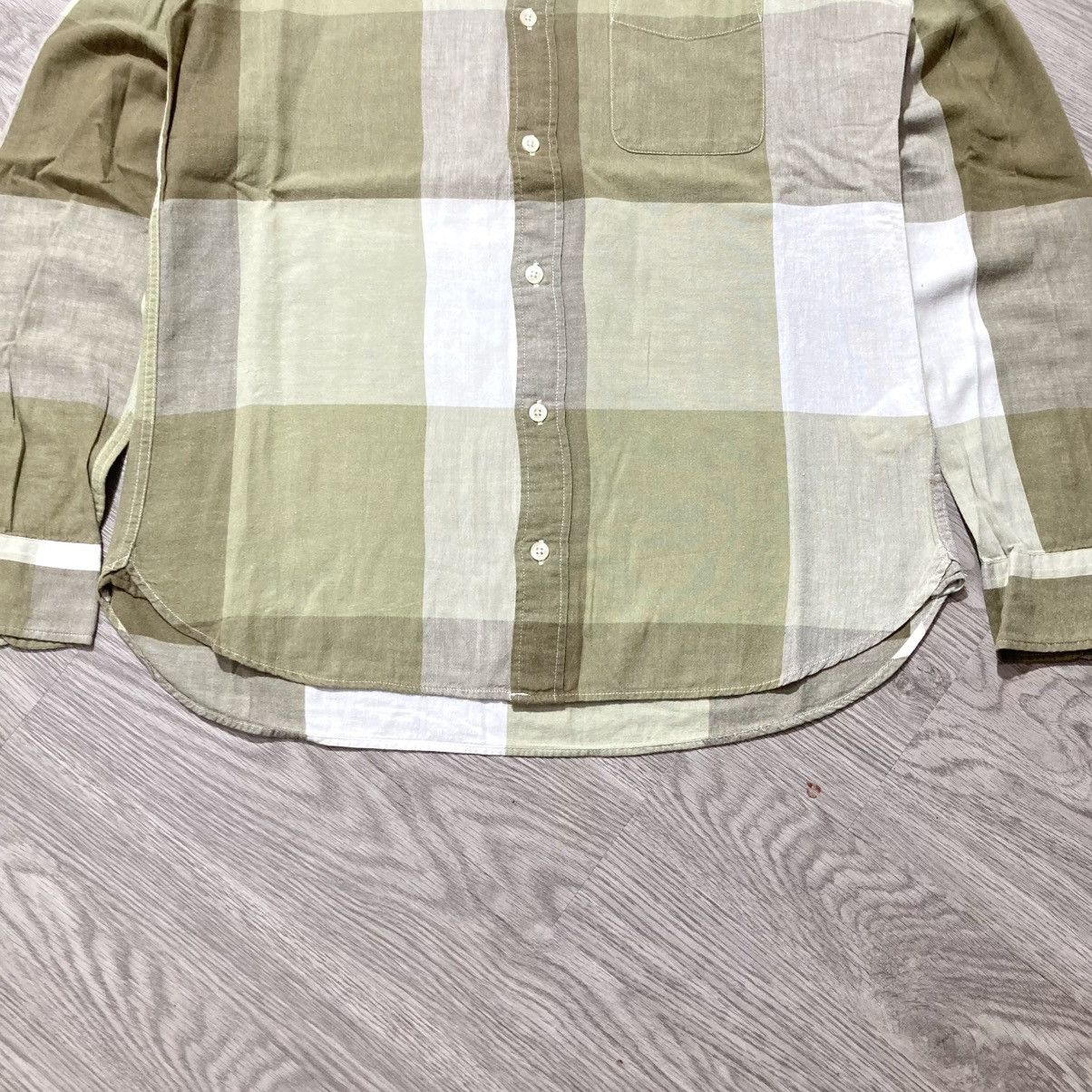 Beams Plus 2000s Beams Heart Brick Block Motif Shirt Button Up Size US L / EU 52-54 / 3 - 4 Thumbnail