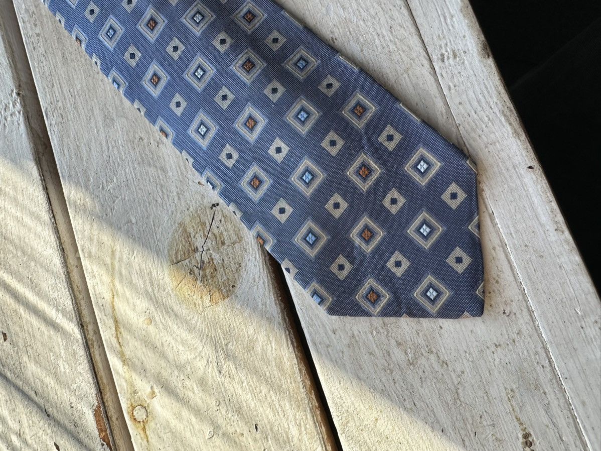 Designer × Hugo Boss 🚨RARE Hugo Boss Tie old money style Blue luxury monogram Size ONE SIZE - 9 Thumbnail
