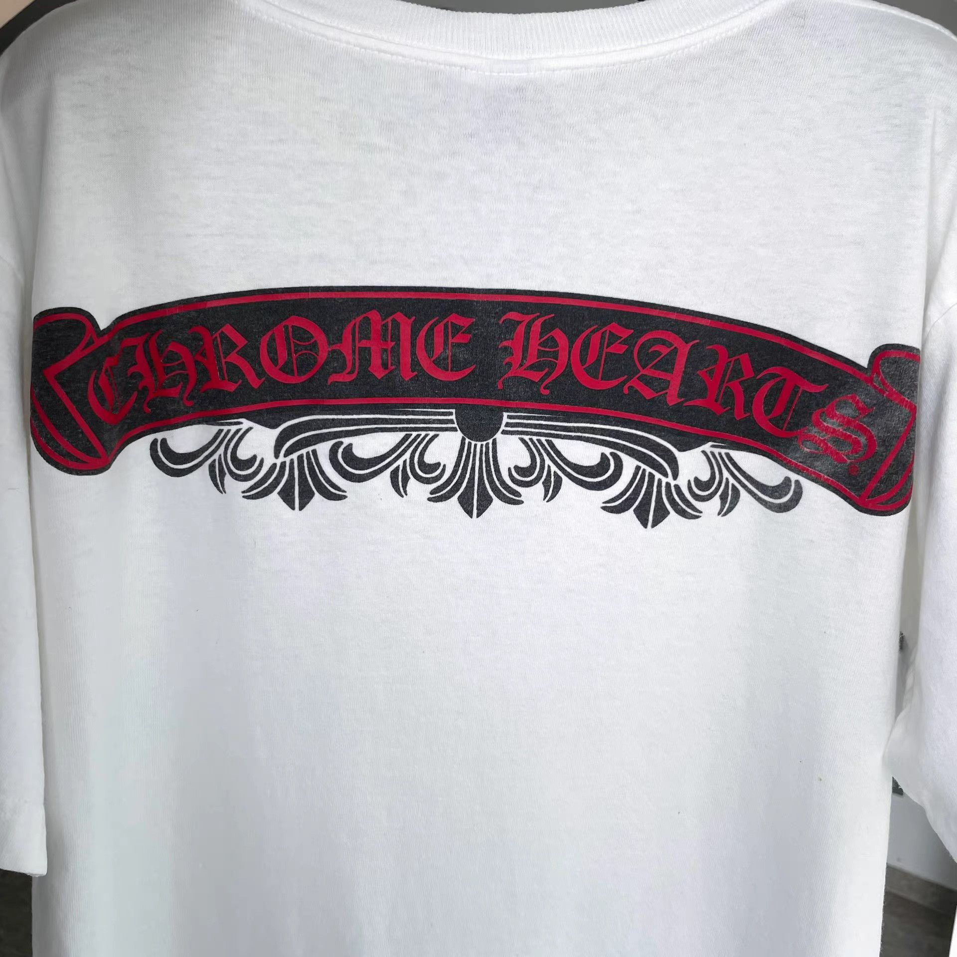Chrome Hearts Chrome Hearts CH White Black Scroll Vine T-Shirt Size US M / EU 48-50 / 2 - 3 Thumbnail