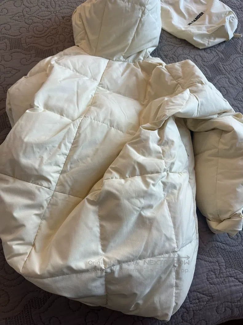 Jil Sander Jil Sander Classic Cream Yellow Down Jacket Size S / US 4 / IT 40 - 3 Thumbnail