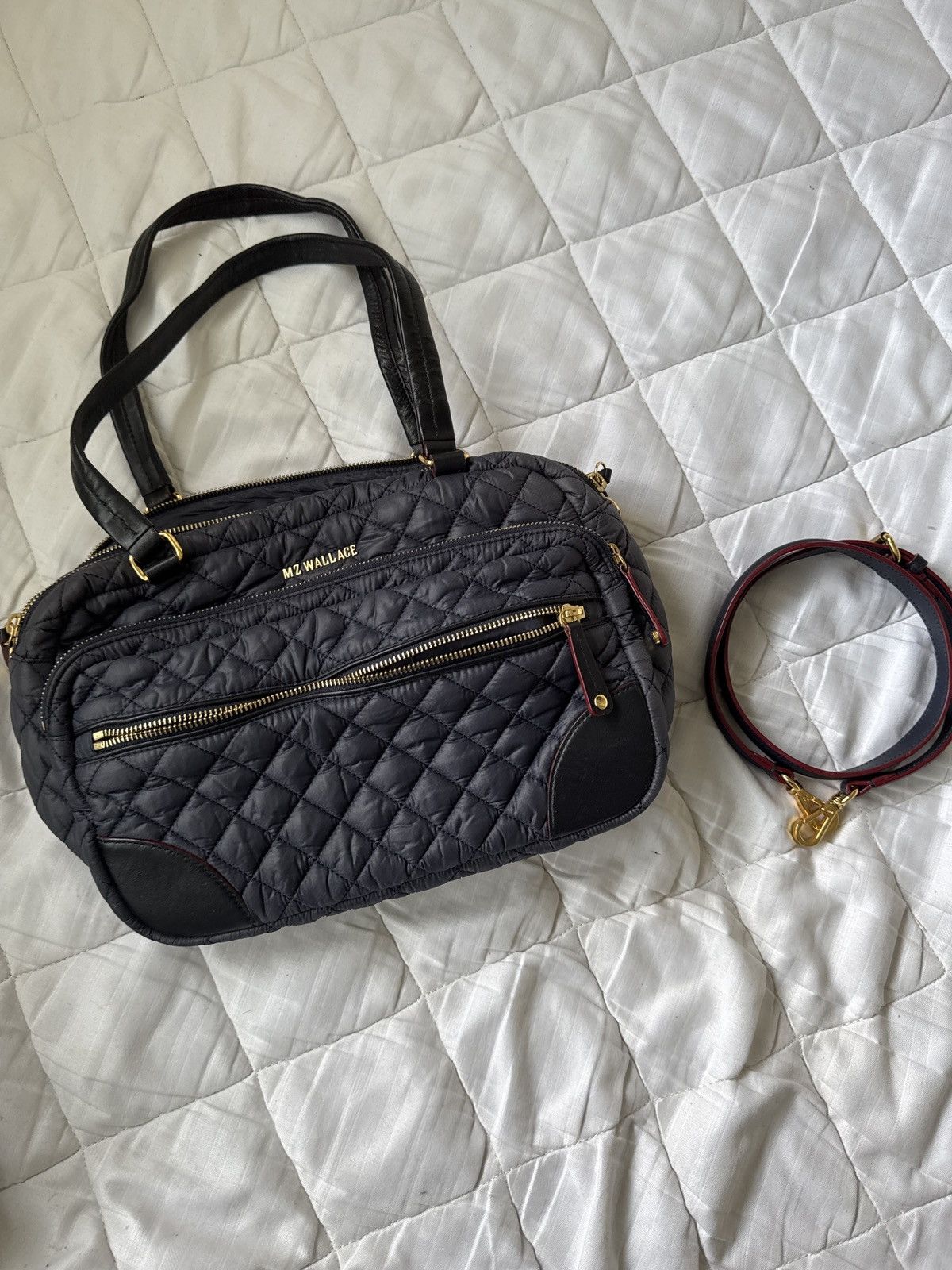 MZ Wallace MZ WALLACE Crosby Navy Quilted Nylon bag Size ONE SIZE - 1 Thumbnail