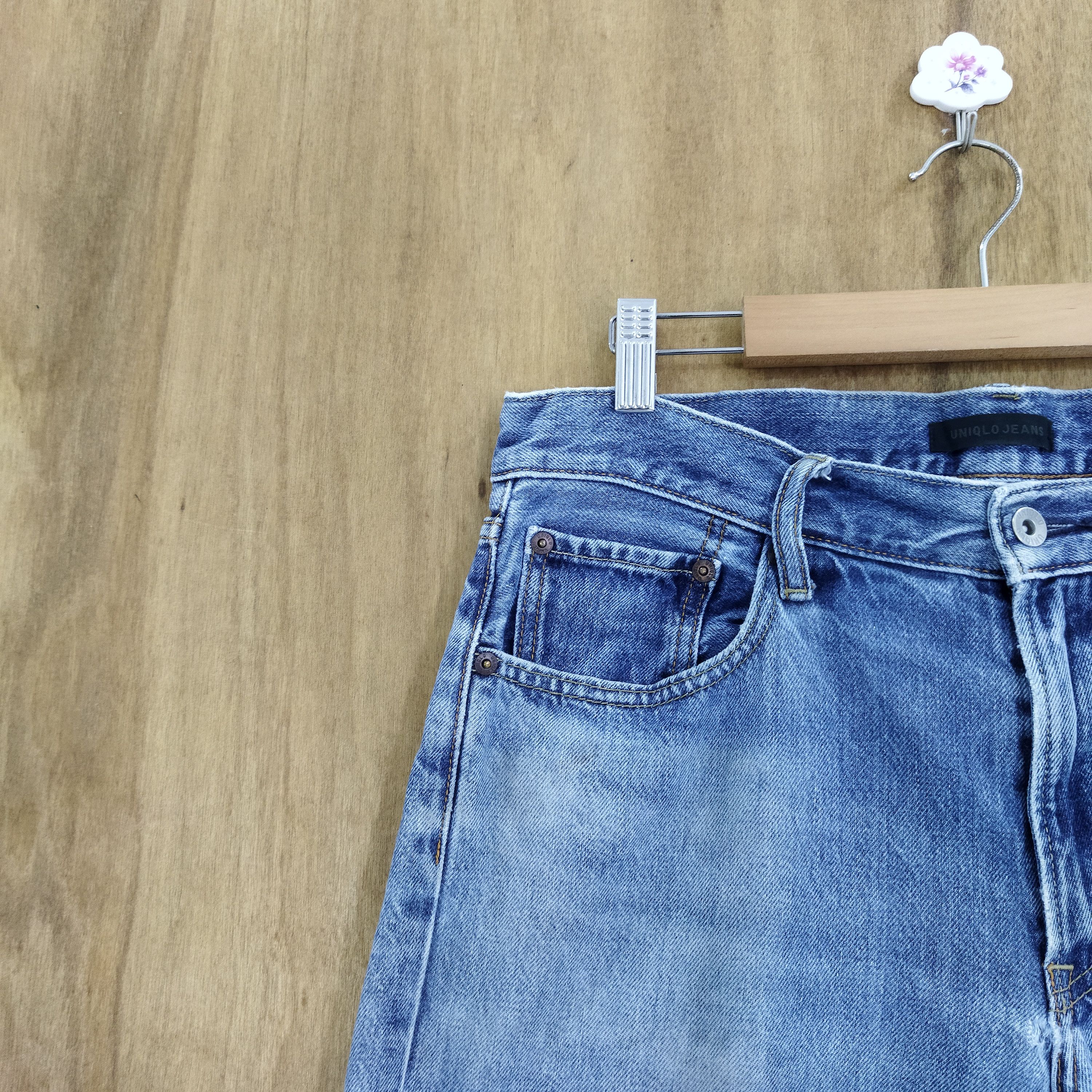 Japanese Brand VINTAGE JAPANESE DISTRESSED BLUE JEANS PANTS Size US 32 / EU 48 - 4 Thumbnail