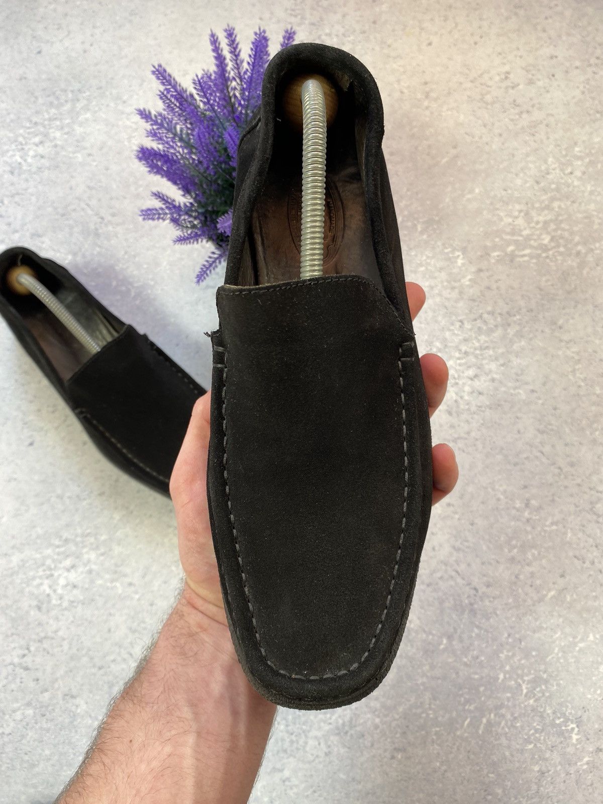 Designer Joss Black Men’s Suede Shoes Size EUR 43 Size US 10 / EU 43 - 13 Thumbnail