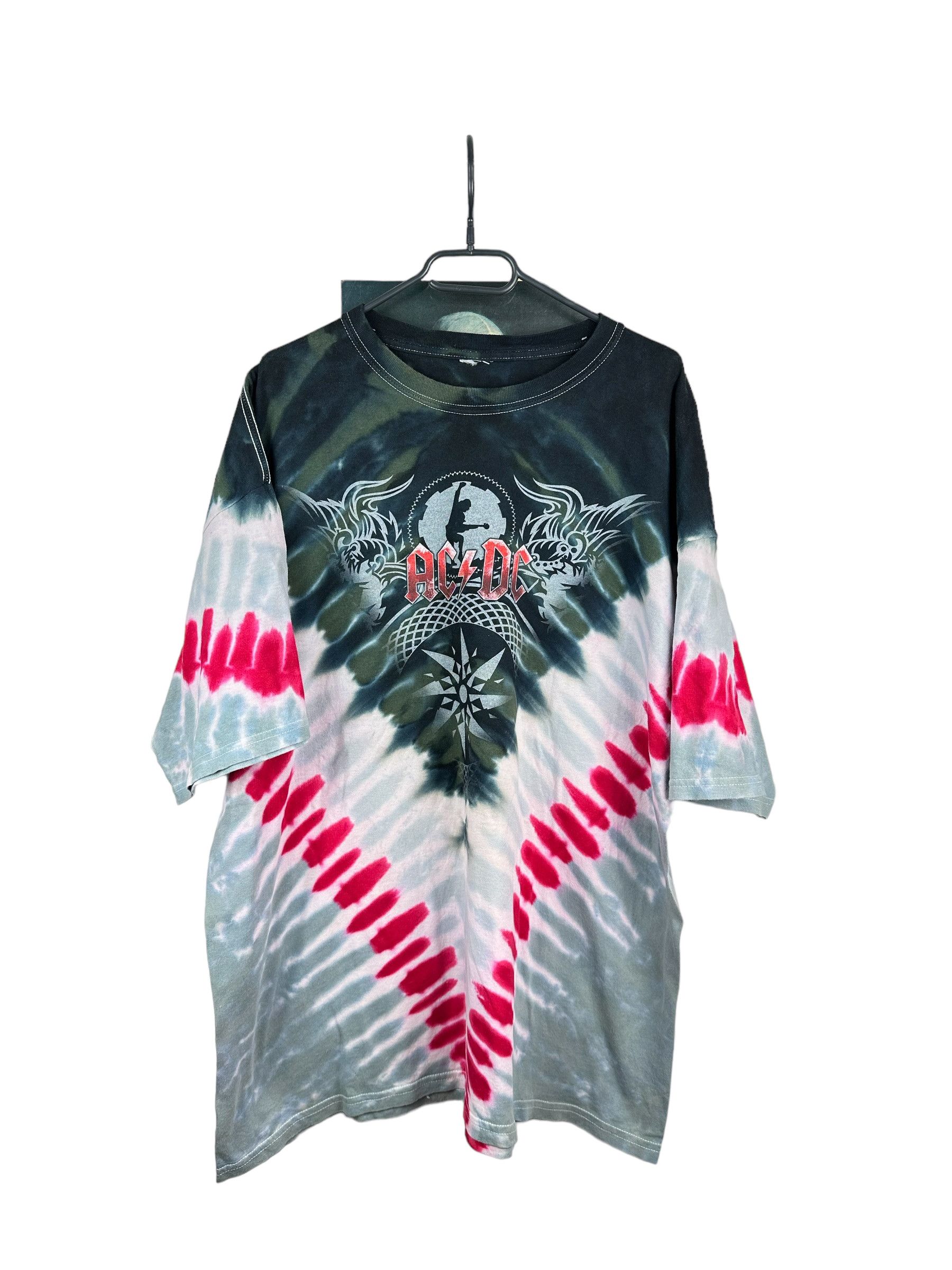 AC/DC × Band Tees AC/DC Black Ice Concert Tour Shirt Tye Dye Over Print Tee Size US XXL / EU 58 / 5 - 1 Thumbnail