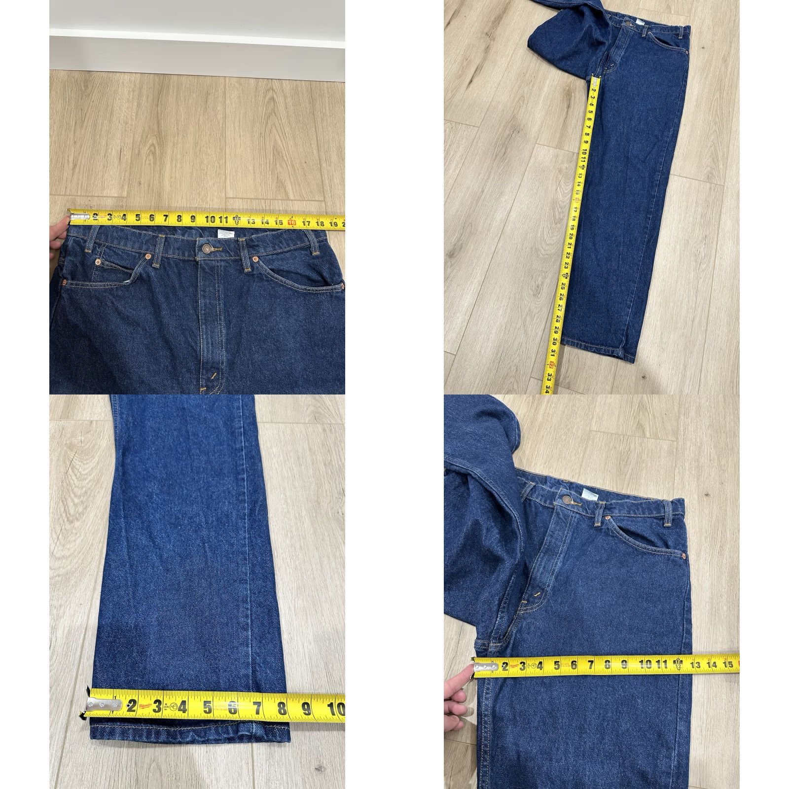 Levi's VINTAGE Levi's 505 Jeans Mens 36x30 Regular Blue Denim 1995 Straight Distressed? No — Grunge Rock Logo Orange Tab 5-Pocket Denim Cotton Regular Size US 36 / EU 52 - 9 Thumbnail