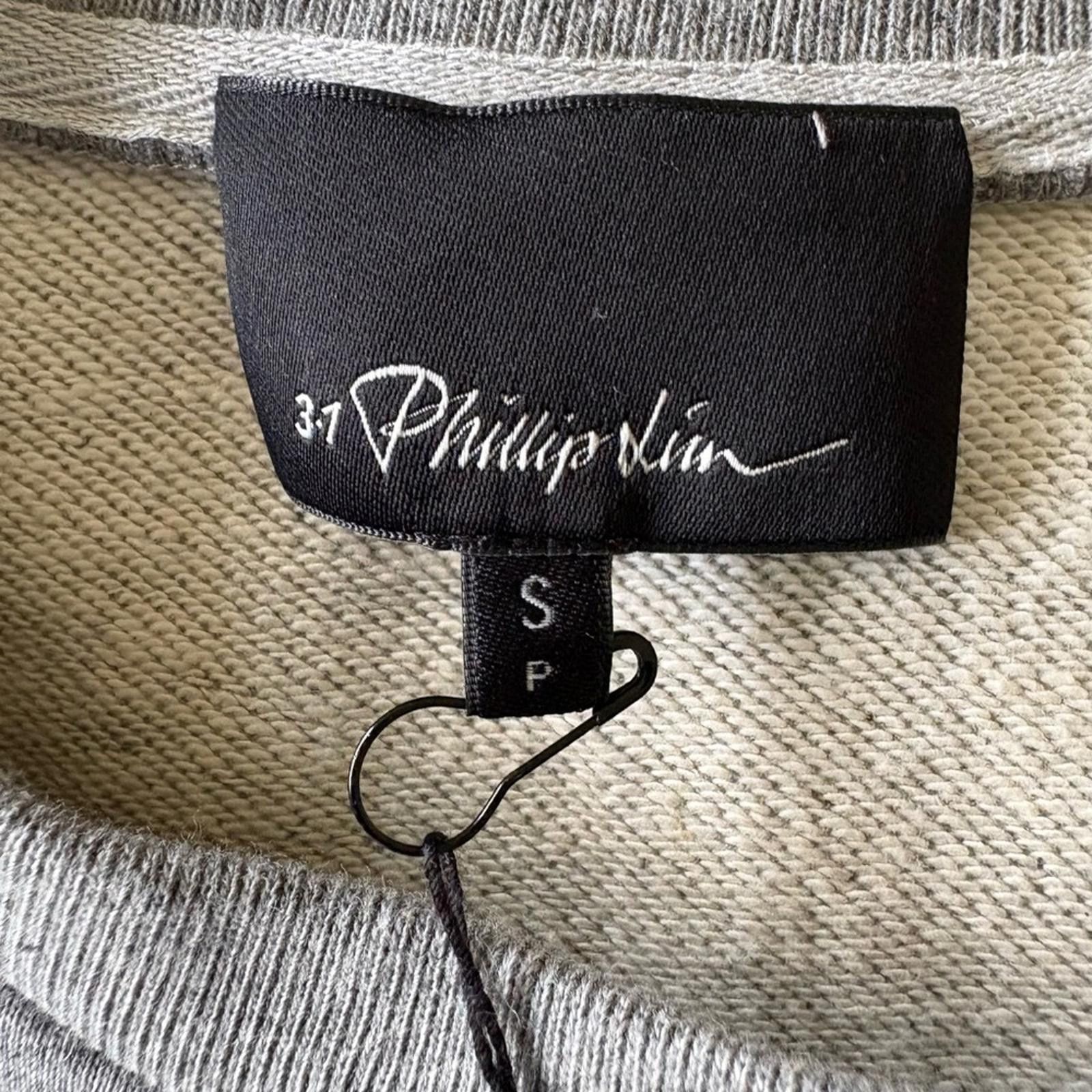 3.1 Phillip Lim 3.1 Phillip Lim Grey Melange Sweatshirt Nylon Combo Sleeves Size US S / EU 44-46 / 1 - 8 Thumbnail