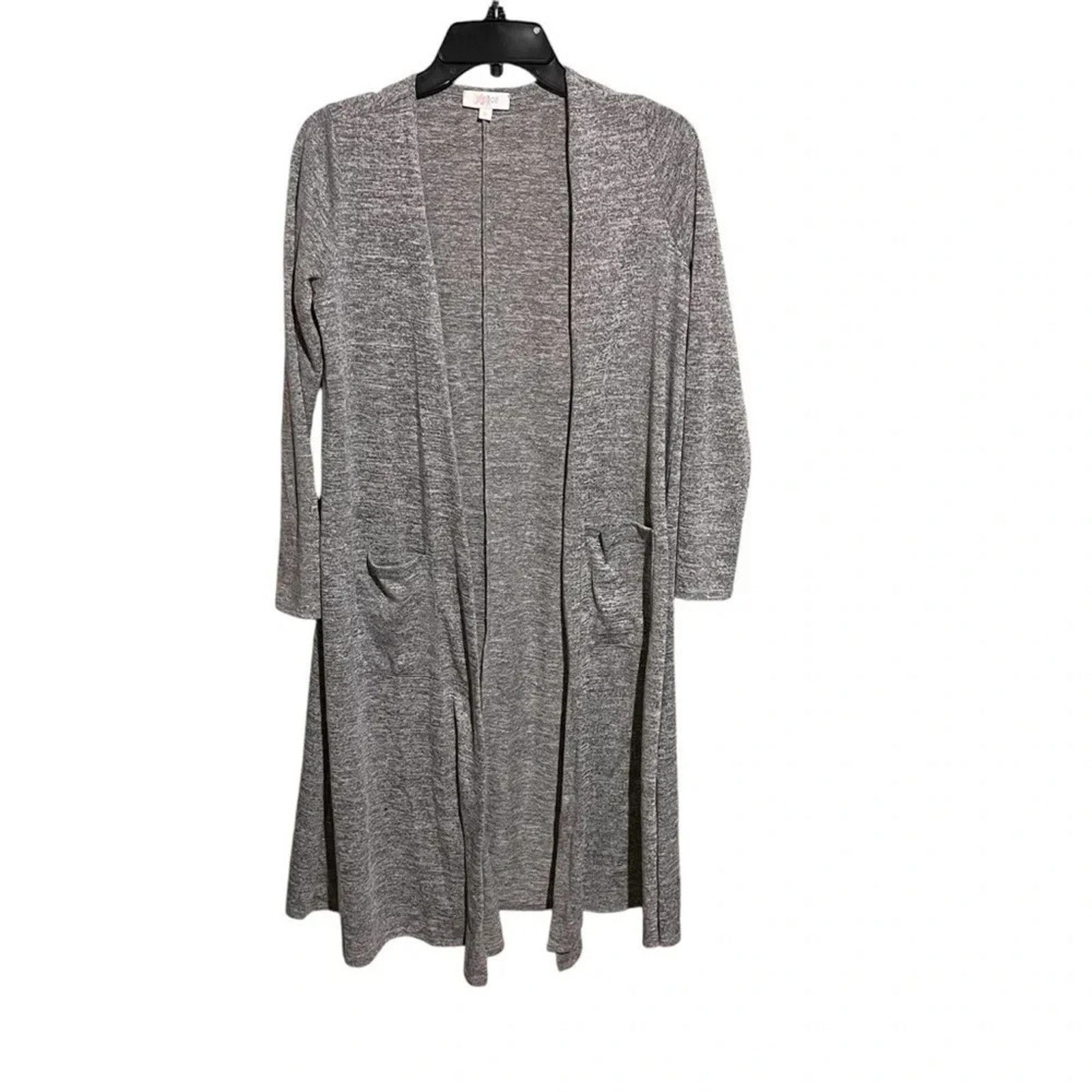 Other LuLaRoe Sarah Sweater Women’s S Gray Cardigan Open Front Size S / US 4 / IT 40 - 1 Thumbnail