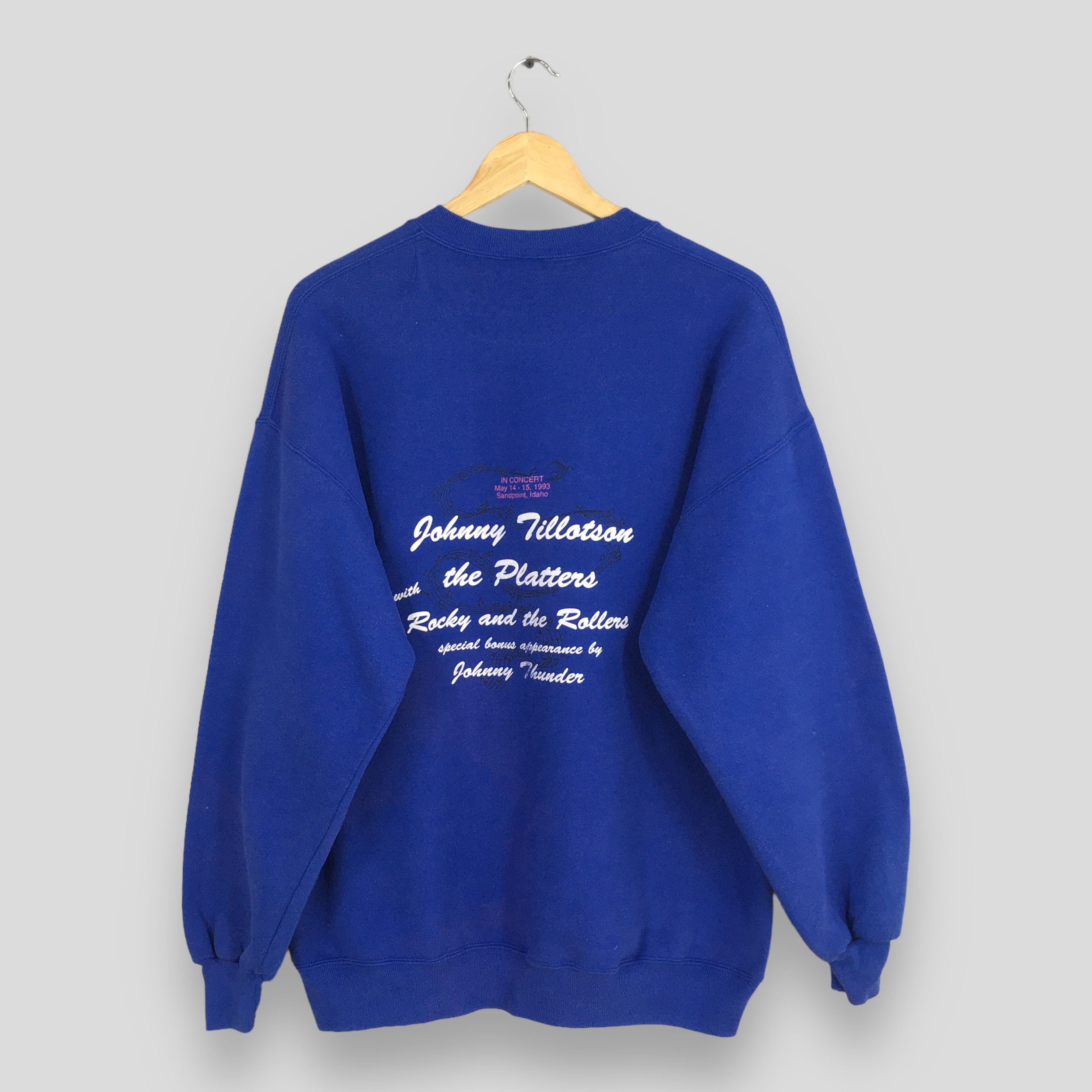 Jerzees Vintage 90s Johnny Tillotson Concert Sweatshirt XLarge Size US XL / EU 56 / 4 - 7 Thumbnail