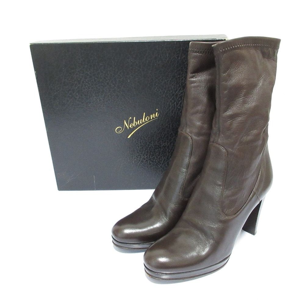 Other Other NEBULONI E. Soft Leather Boots Leather Shoes DUTY FREE for USA Size ONE SIZE - 1 Thumbnail