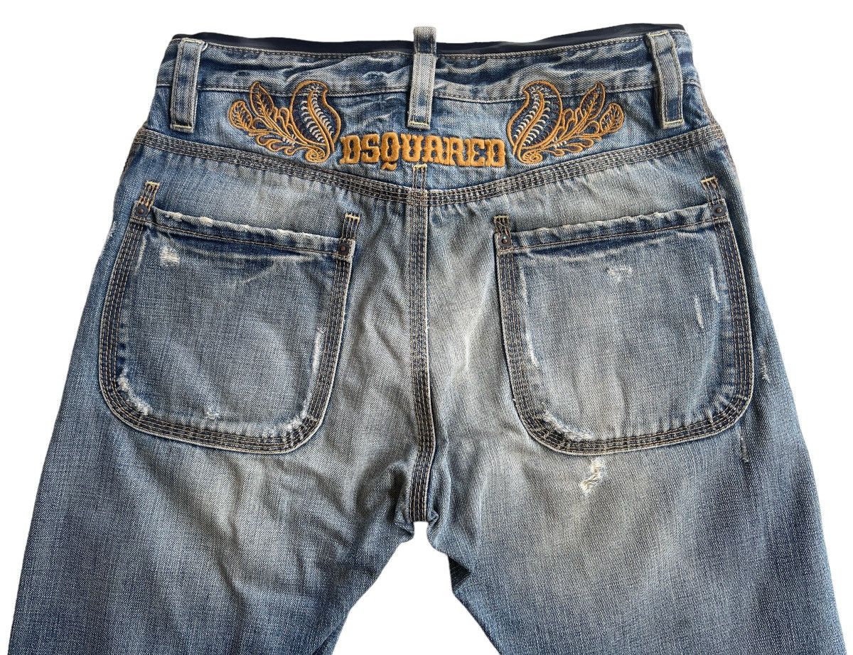 Dsquared2 Dsquared2 Distressed Belted Twisted Denim Size US 31 - 4 Thumbnail