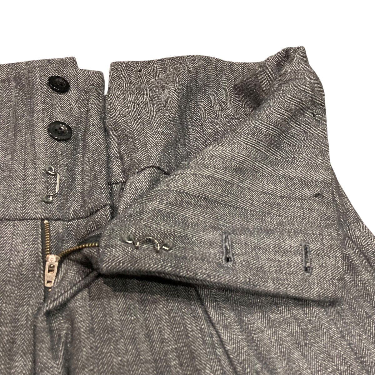 Yohji Yamamoto Yohji Yamamoto pour homme/Waist Herringbone Wide Pants Size US 39 - 3 Thumbnail
