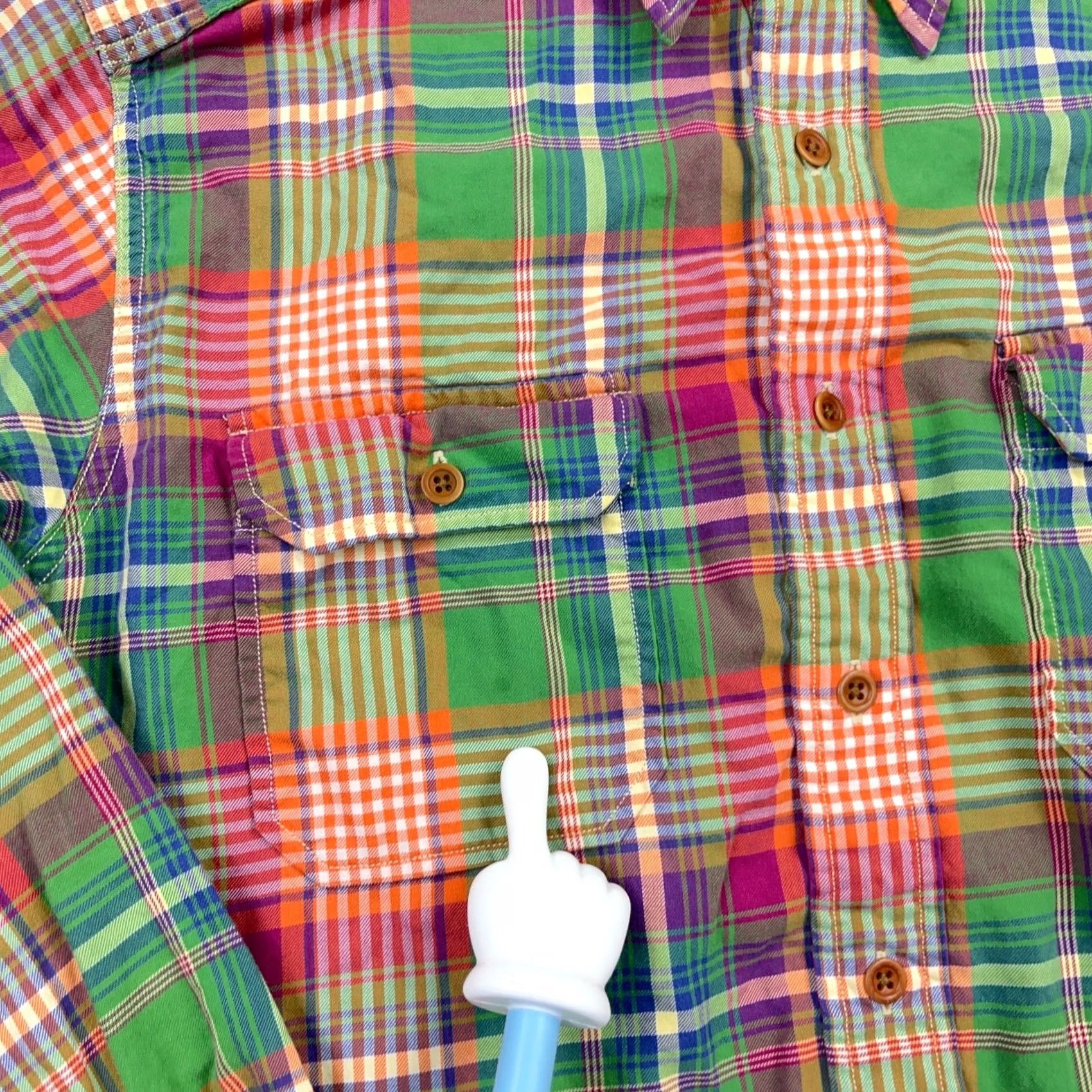 Polo Ralph Lauren Polo Ralph Lauren Button-Up Shirt XL Multicolor Plaid Flannel Embroidered Logo Pocket Button-Down Long Sleeve Men Size US XL / EU 56 / 4 - 4 Thumbnail