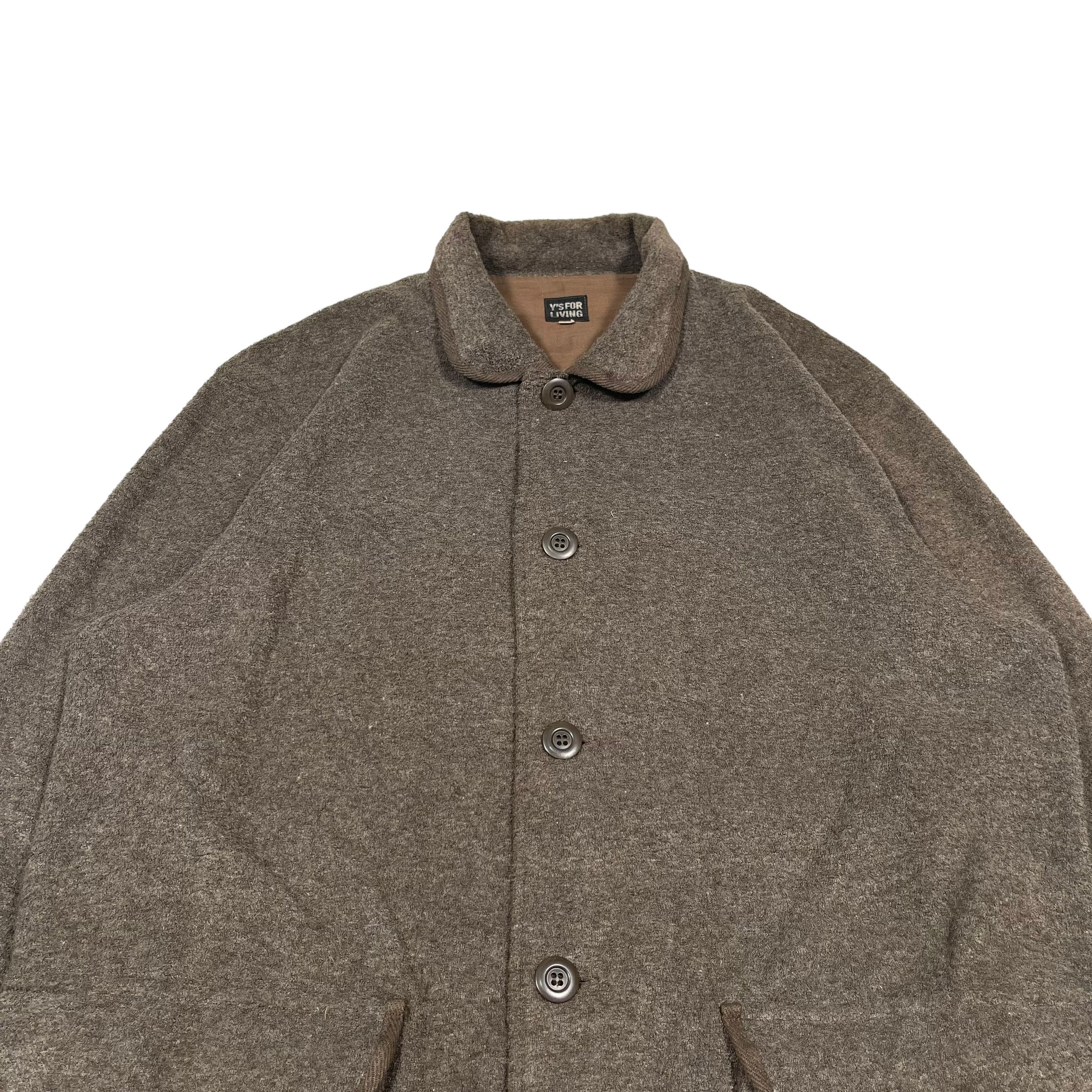 Vintage × Yohji Yamamoto Yohji Yamamoto Ys 1980s Wool Mohair Fleece Oversize Jacket Size US L / EU 52-54 / 3 - 4 Thumbnail