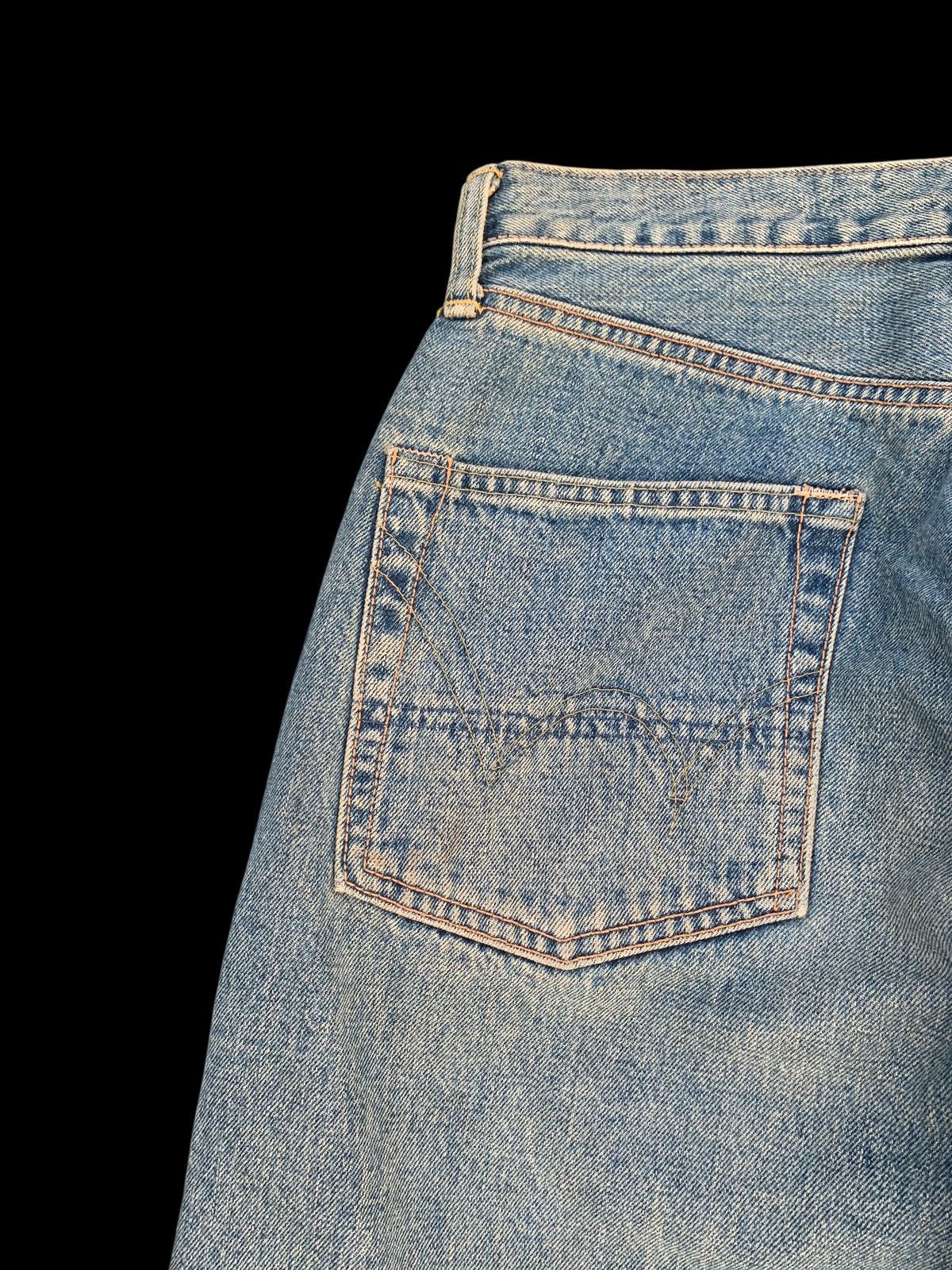 Kapital VINTAGE EDWIN 505 SELVEDGE BAGGY DISTRESSED JAPANESE DENIM Size US 29 - 13 Thumbnail