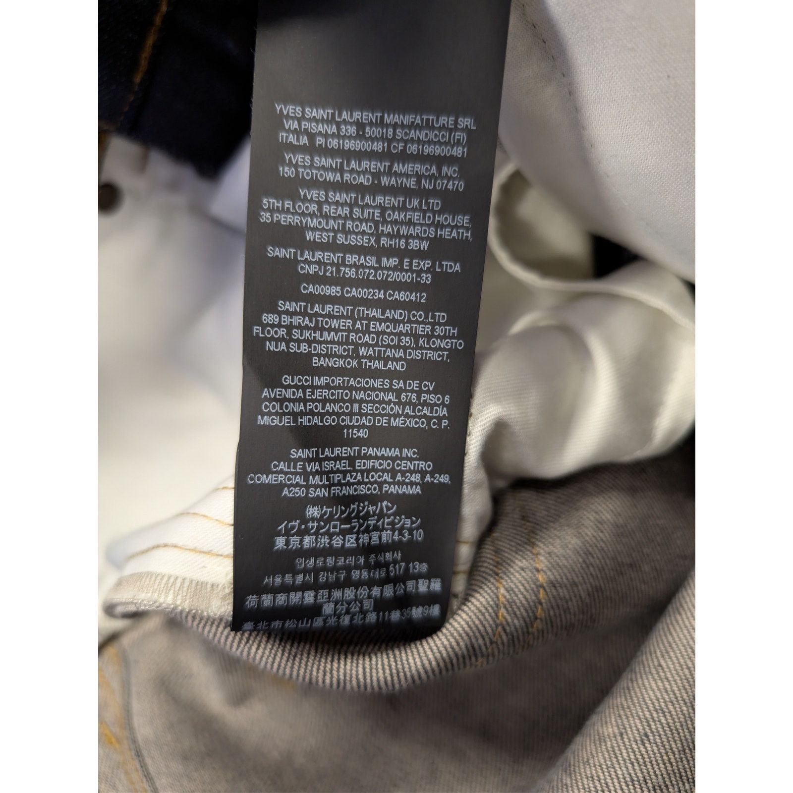 Saint Laurent Paris o1rshd1 Slim Fit Jean Denim in Indigo Raw Size US 32 / EU 48 - 20 Thumbnail