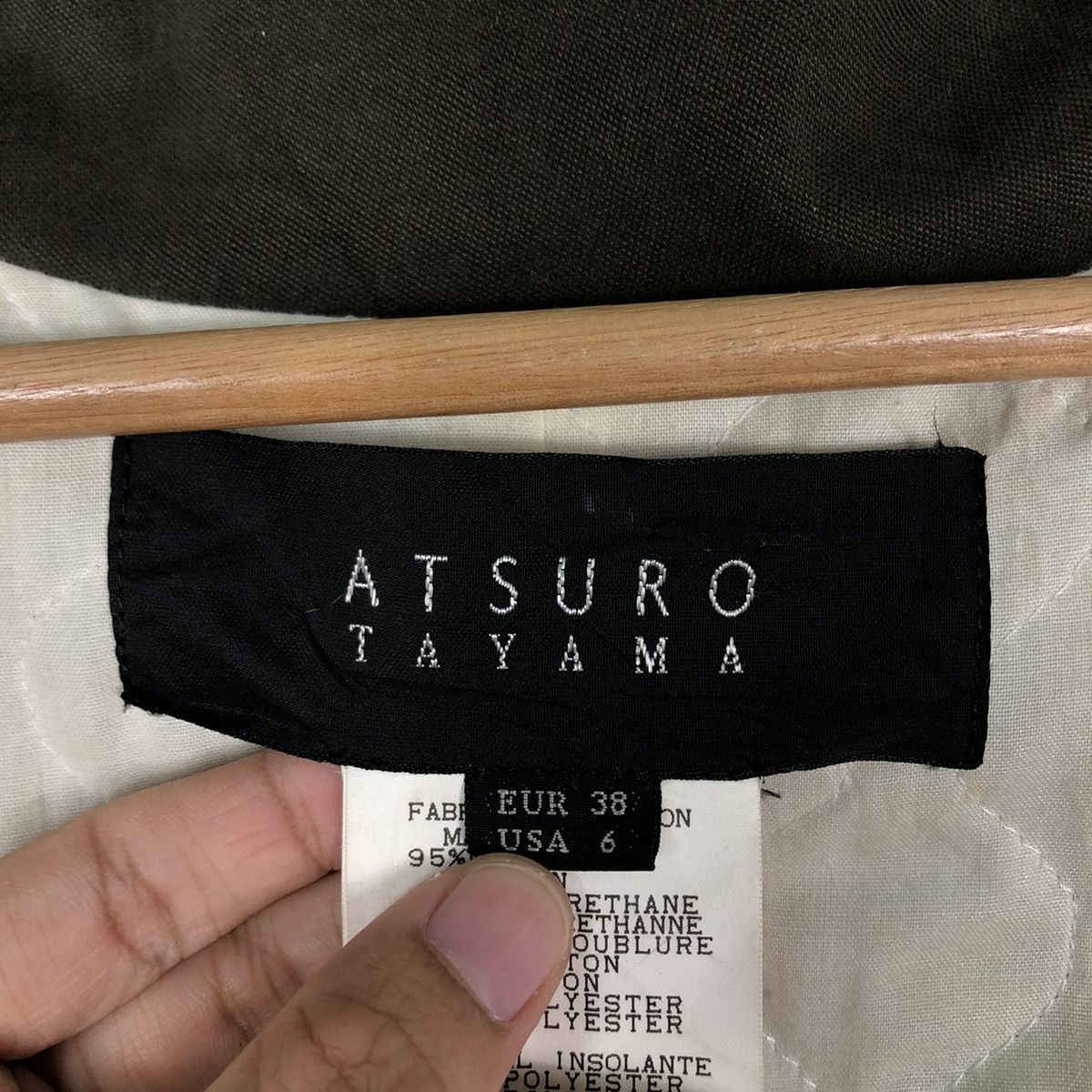 ATSURO TAYAMA 🔥Rare Double Breast Coats Jacket Atsuro Tayama Japan Size M / US 6-8 / IT 42-44 - 13 Thumbnail
