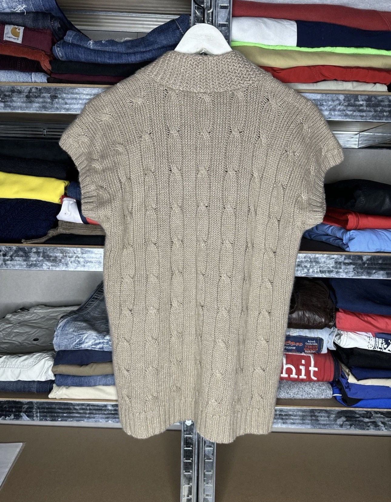 Ralph Lauren Ralph Lauren Luxury Cable Knit Sweater Vest L Linen Cashmere Size L / US 10 / IT 46 - 2 Thumbnail