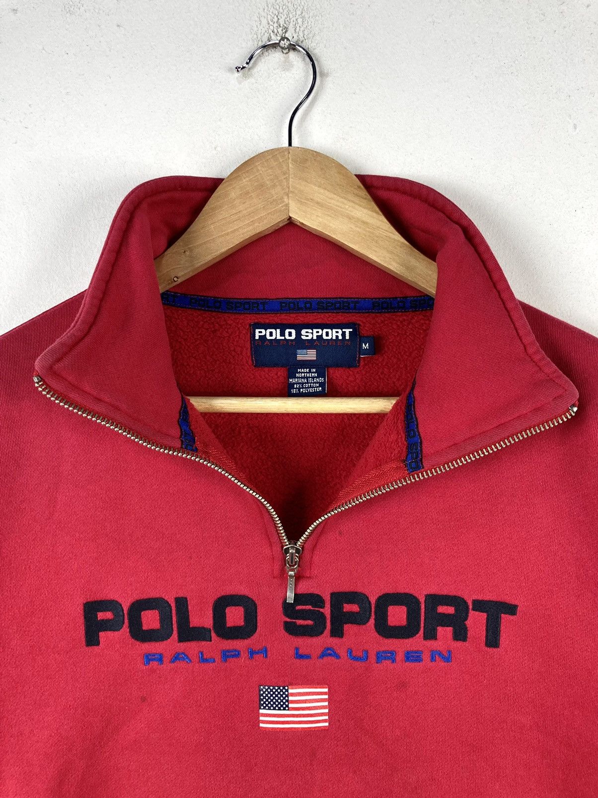 Polo Ralph Lauren × Vintage Vintage Polo Sport By Ralph Lauren Half Zipper Sweatshirt Size US M / EU 48-50 / 2 - 4 Thumbnail