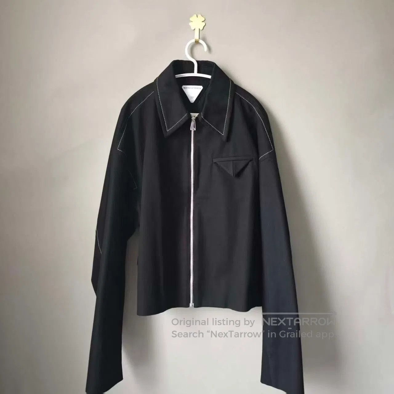 Bottega Veneta Bottega Veneta Green Embroidered Logo Zip Jacket. Size US M / EU 48-50 / 2 - 1 Thumbnail