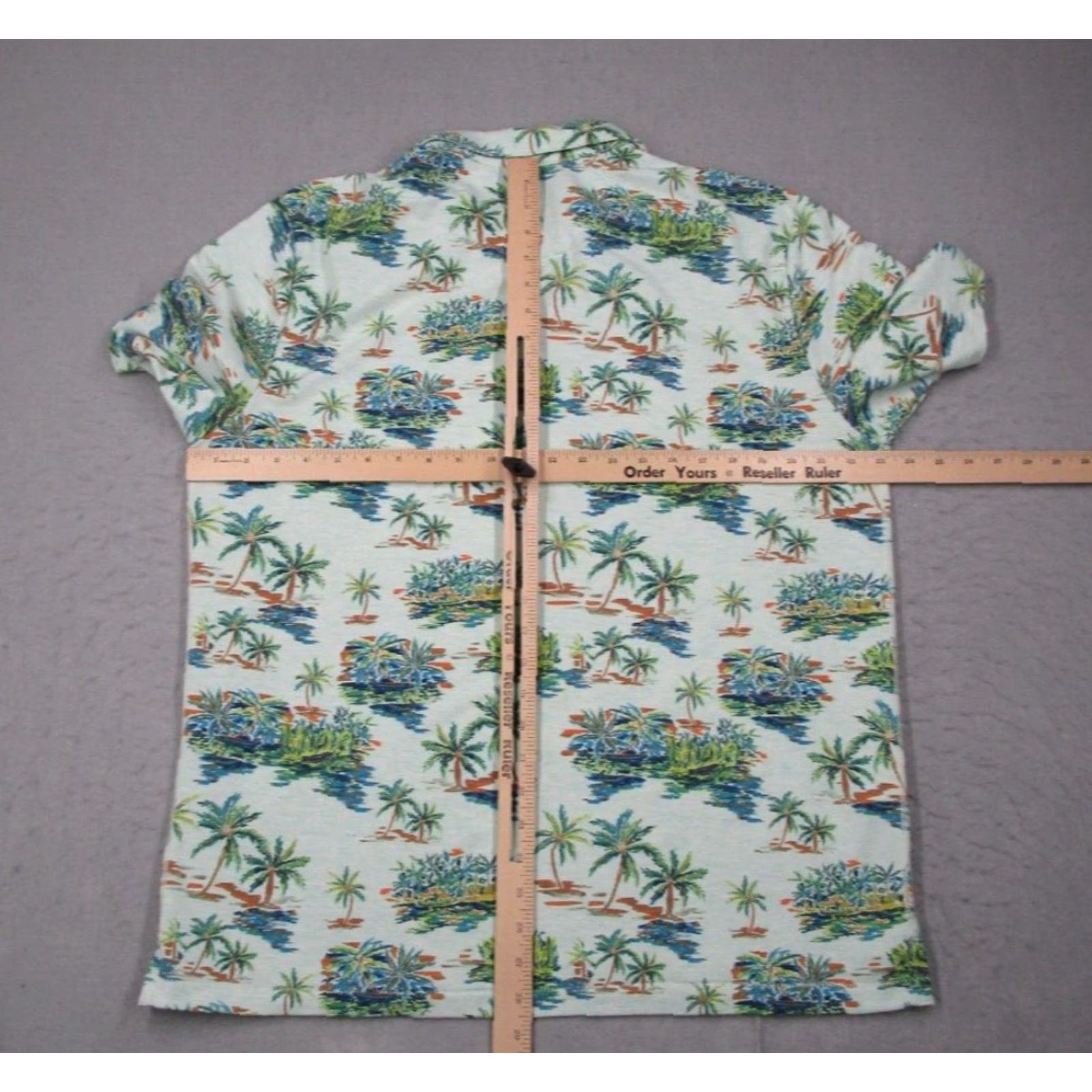 Tommy Bahama TOMMY BAHAMA Shirt Mens Large Green Floral Polo Ecovero Golf Beach Resort Travel Size US L / EU 52-54 / 3 - 5 Thumbnail