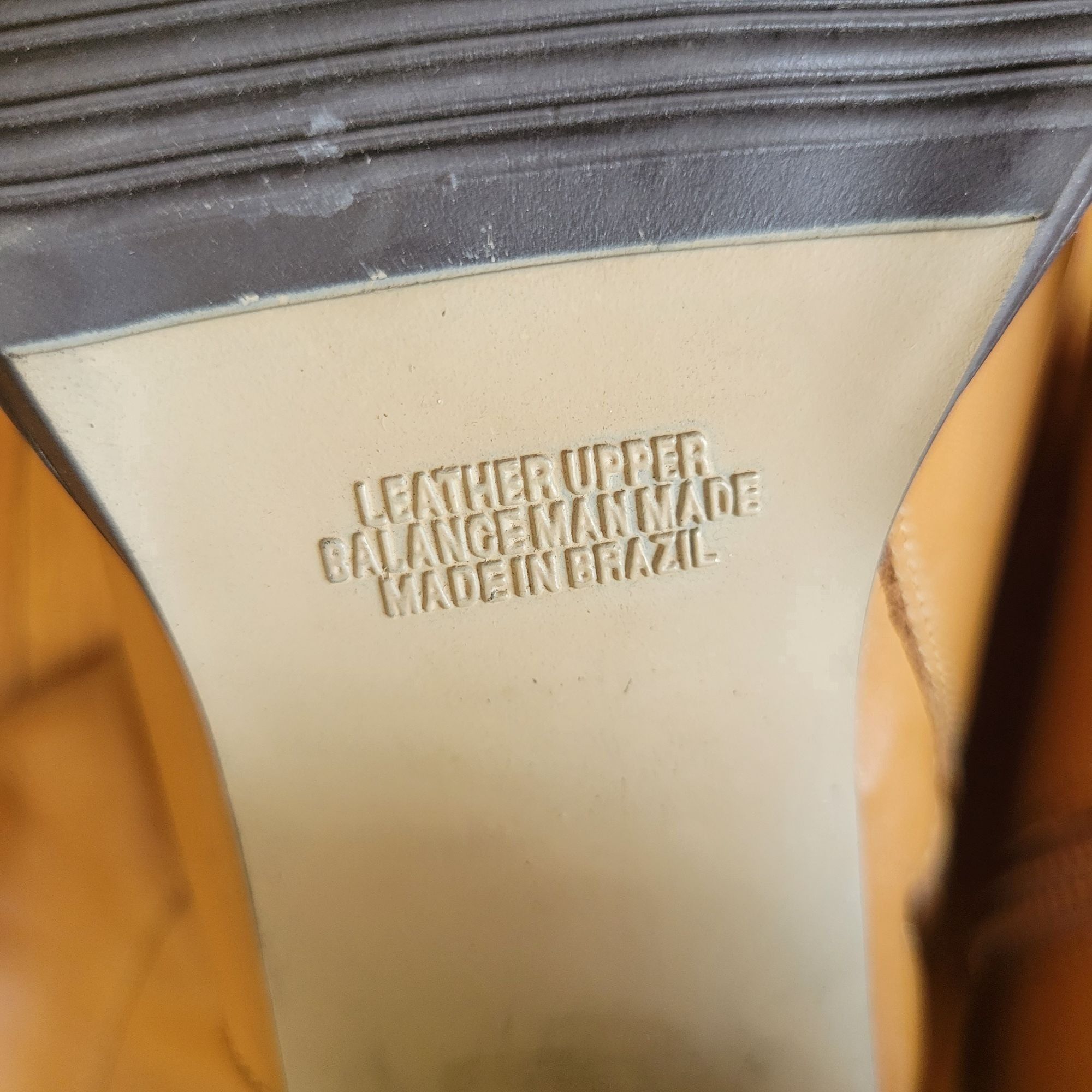 Vintage Bruno Valenti DARCY Block Heel Leather Boots 10 Camel Tan Vi Size US 10 / IT 40 - 5 Thumbnail