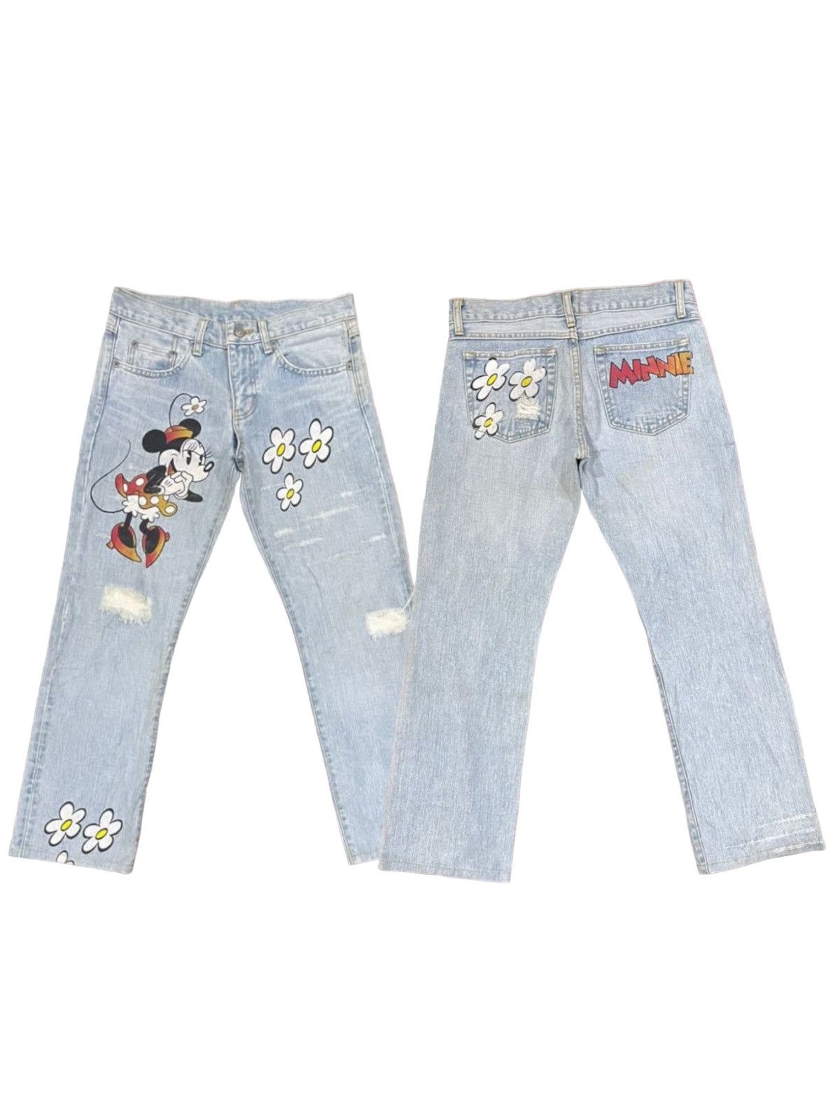 If Six Was Nine × Le Grande Bleu (L.G.B.) Disney x International World Jeans Japan Painter Minnie Jean Size US 32 / EU 48 - 1 Thumbnail