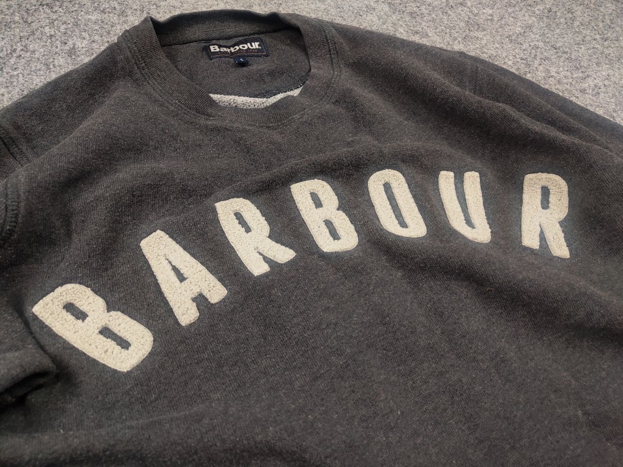 Barbour Barbour prep logo crew neck Dark sweatshirt Vintage Style Size US S / EU 44-46 / 1 - 8 Thumbnail