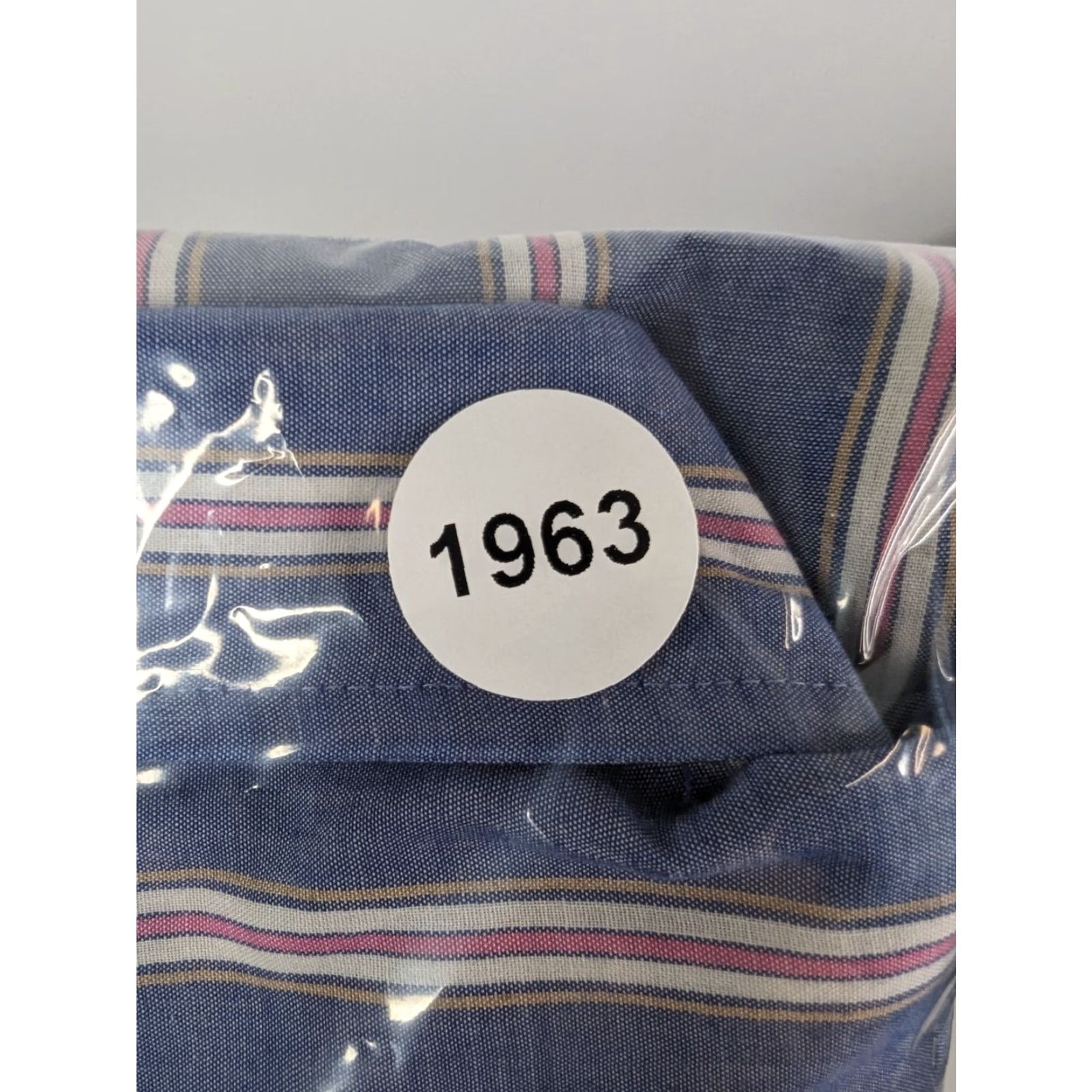 Vintage Ely Cattleman Shirt Adult Big 2X Blue Striped Short Sleeve Pearl Snap Cowboy Size US XXL / EU 58 / 5 - 8 Thumbnail