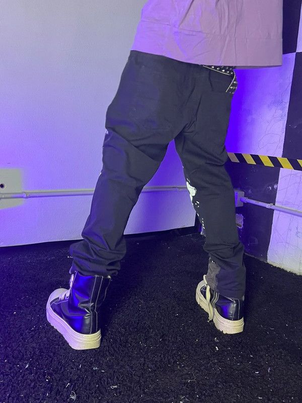 Japanese Brand Goth Alt Punk Streetwear Baggy Oversize Custom Pants Y2k 666 Size US 32 / EU 48 - 5 Thumbnail