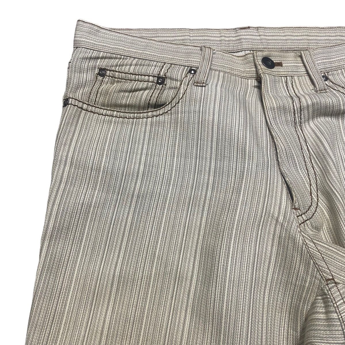 Japanese Brand Japanese Brand Elle Homme Striped Flare Pants Size US 31 - 5 Thumbnail