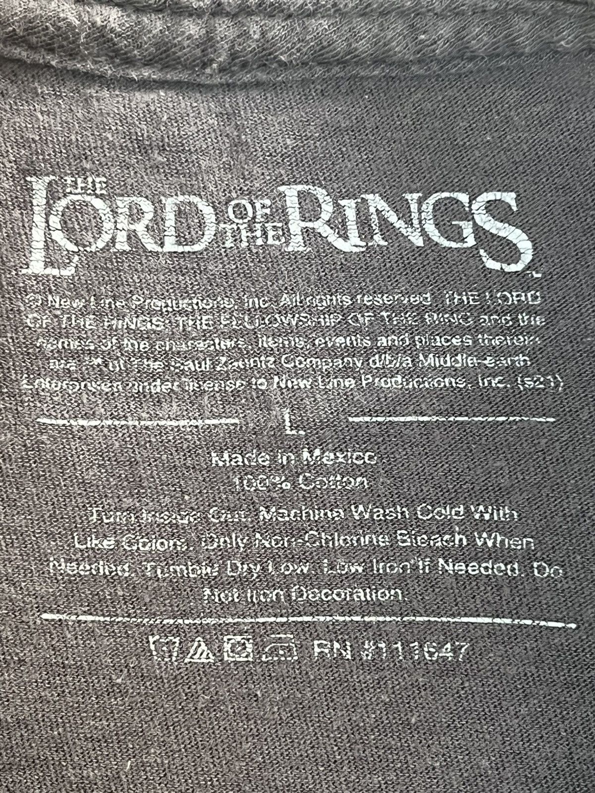 Newline Lord of the Rings One Ring Graphic Tee LOTR Size US L / EU 52-54 / 3 - 4 Thumbnail