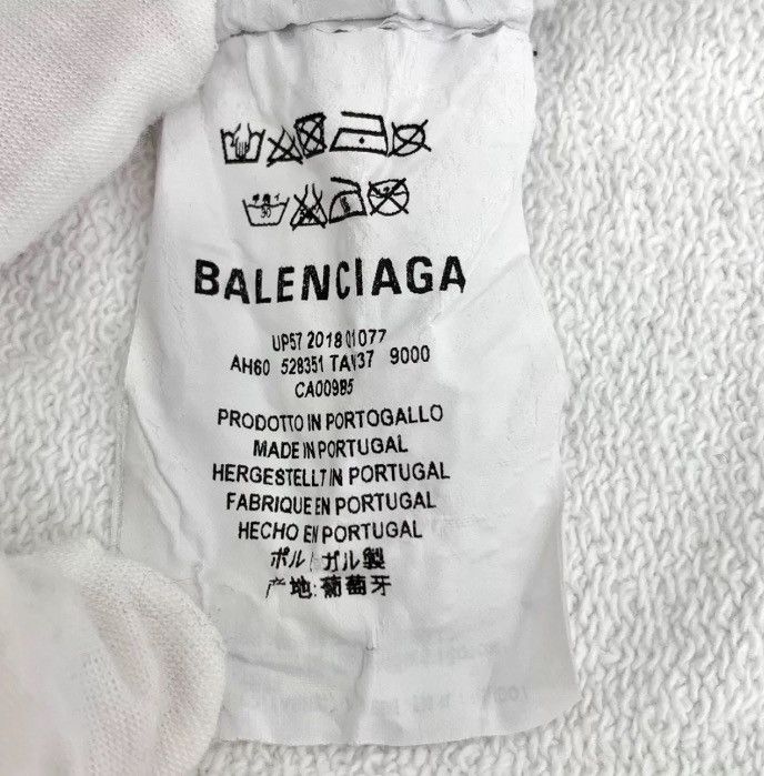 Balenciaga Balenciaga white drawstring hoodie2412-Nextarrow Size US M / EU 48-50 / 2 - 8 Thumbnail
