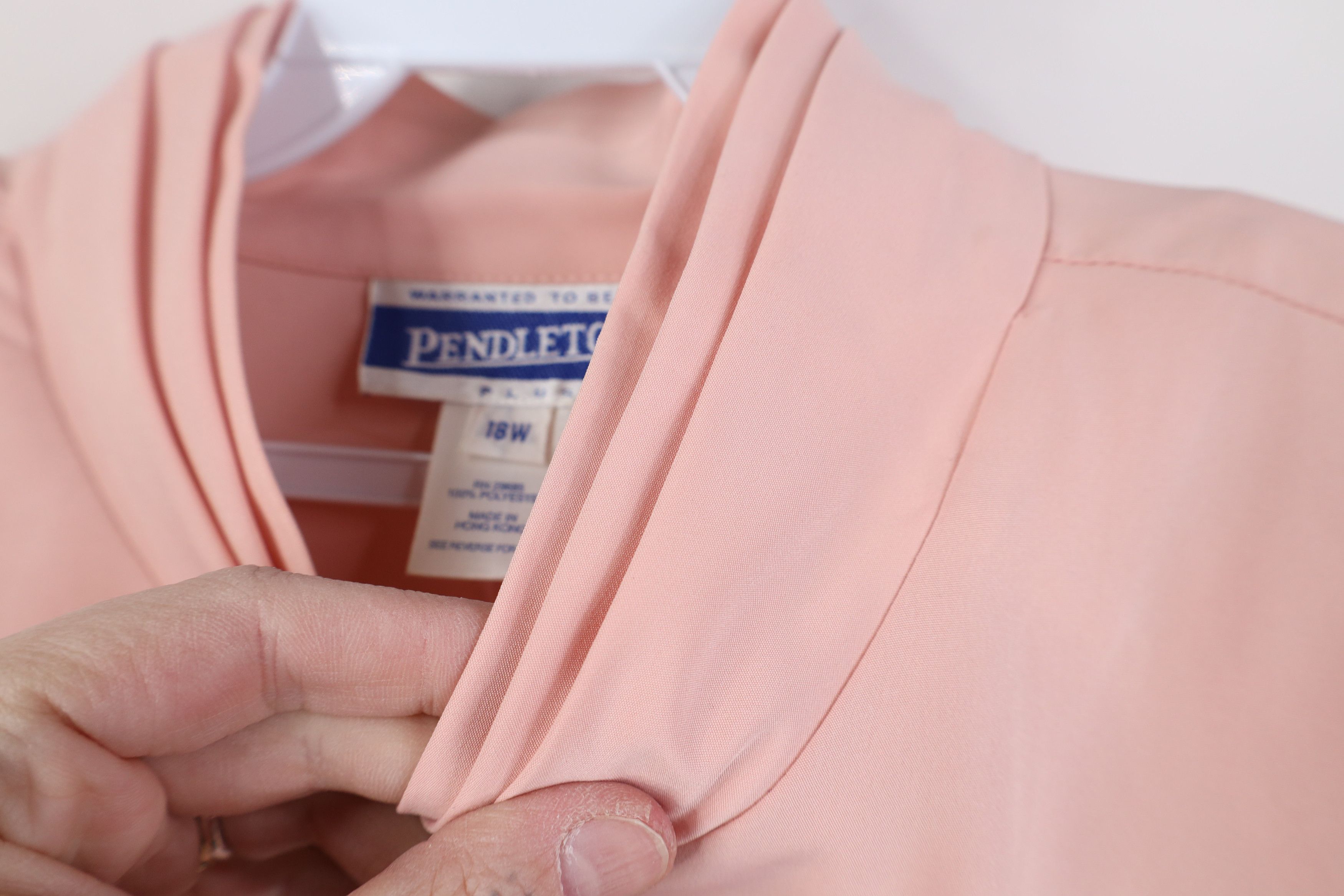 Pendleton Vintage 90s Pendleton Collared Button Shirt Blush Pink Size XXL / US 16-18 / IT 52-54 - 8 Thumbnail