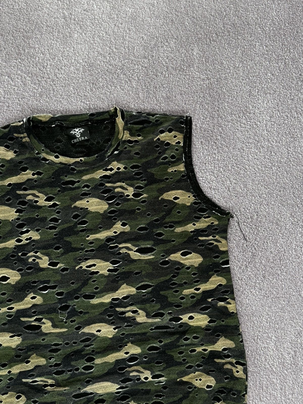 Japanese Brand Japanese Vibe Y2K Distressed Biker Tank Top Shirt Size M / US 6-8 / IT 42-44 - 6 Thumbnail