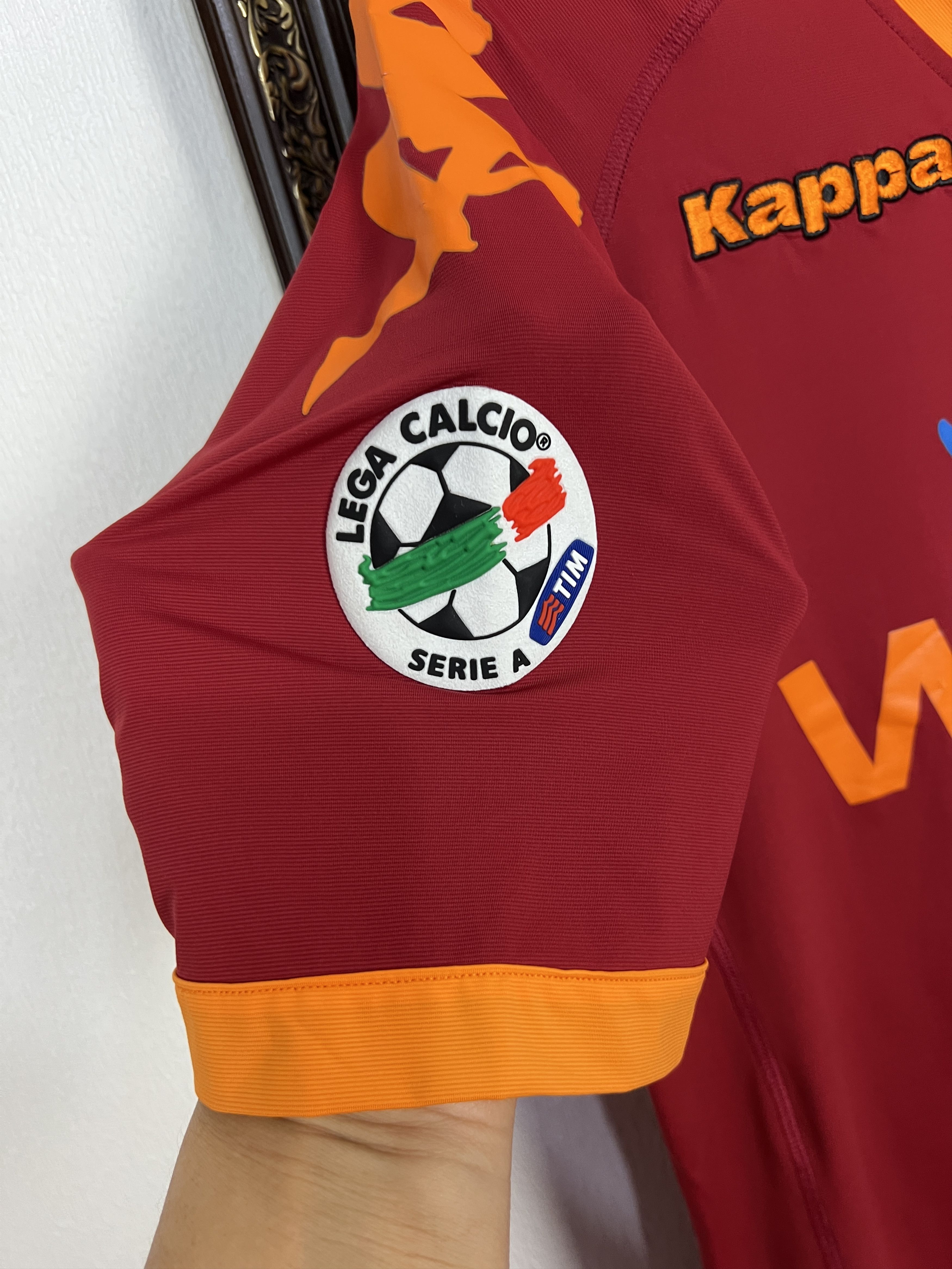 Kappa Roma Home football shirt 2009 Soccer Kappa Maglia Mens Size US XS / EU 42 / 0 - 4 Thumbnail