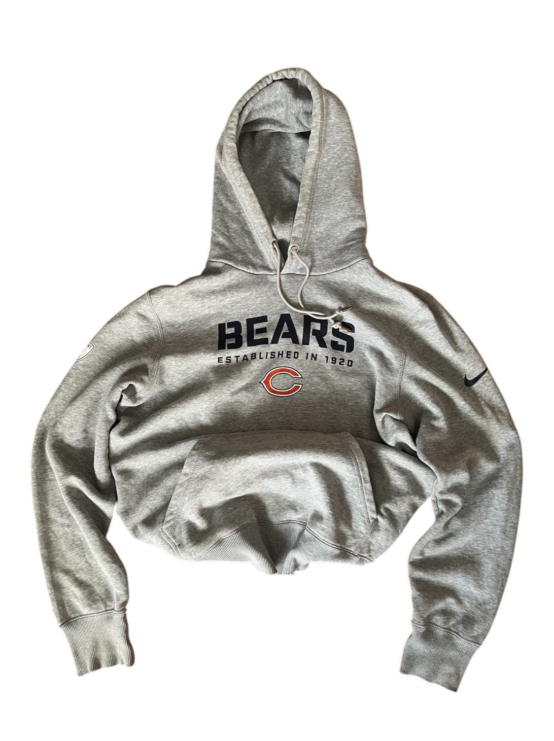 Nike Nike Chicago Bears NFL Vintage Boxy Grey Hoodie Size US M / EU 48-50 / 2 - 1 Thumbnail