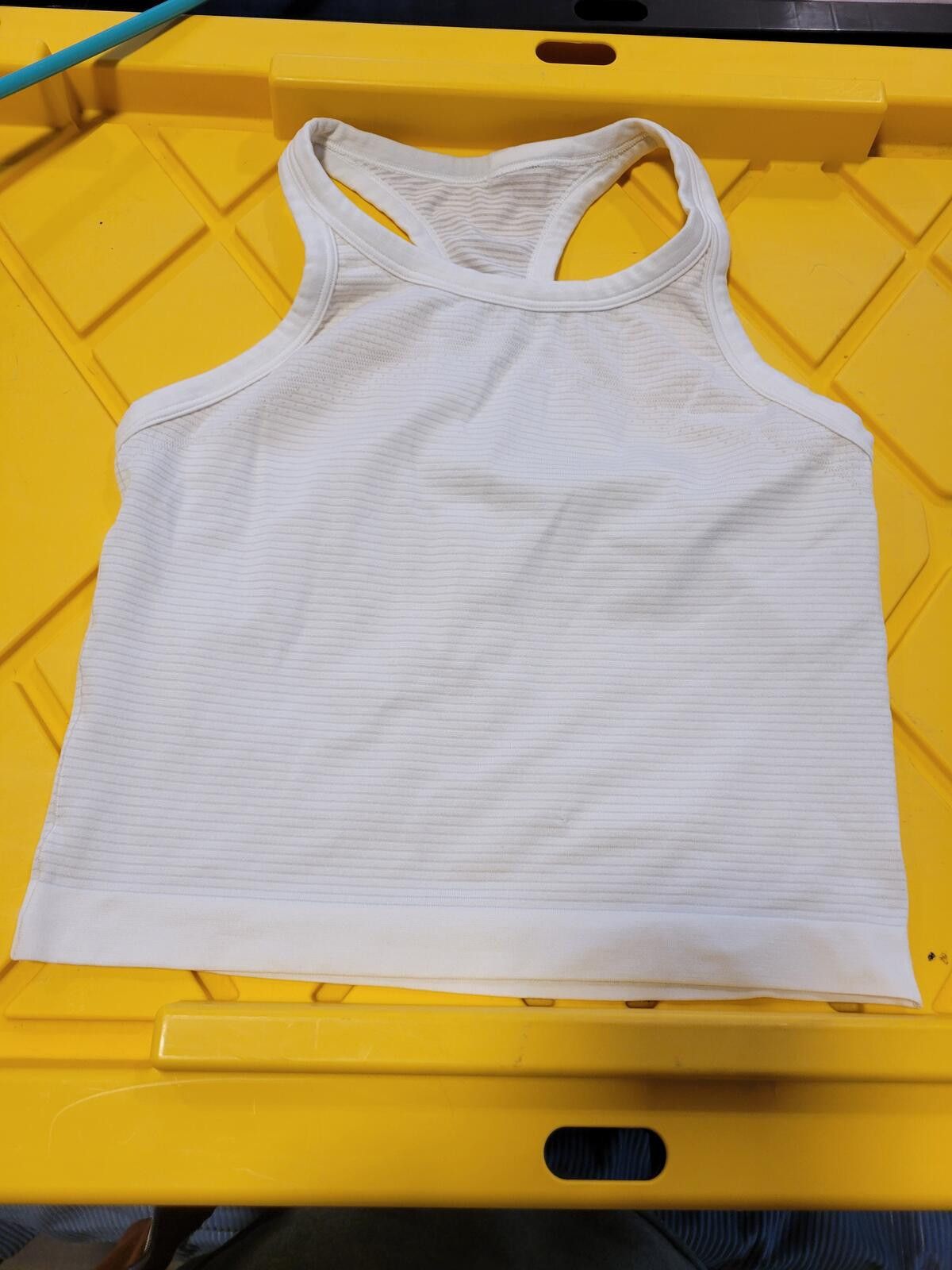Lululemon Lulu Lemon White Racerback Athletic Tank Top Size S / US 4 / IT 40 - 1 Thumbnail
