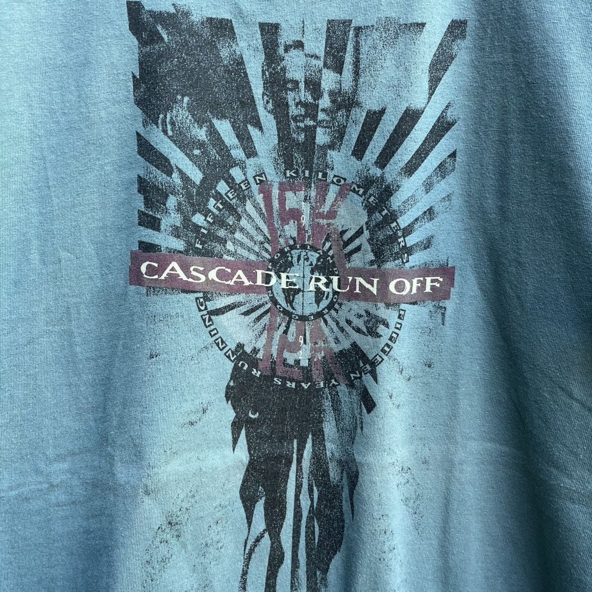 Nike Vintage 90s NIKE Cascade run off tee marathon grey tag Size US L / EU 52-54 / 3 - 3 Thumbnail