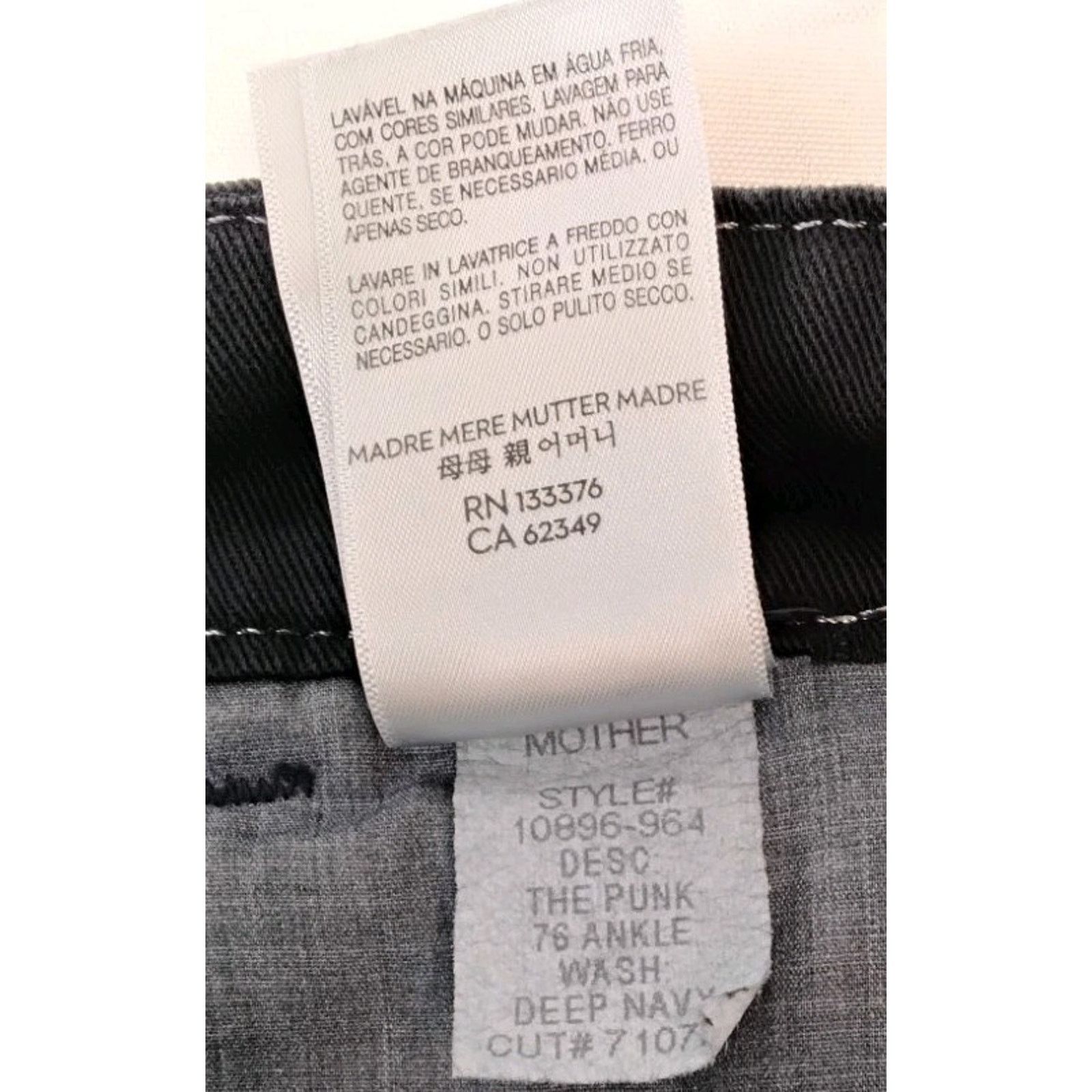 MOTHER Mother The Punk 76 Ankle Jeans Women's 25" Dark Wash Size 25" / US 0 / IT 36 - 11 Thumbnail